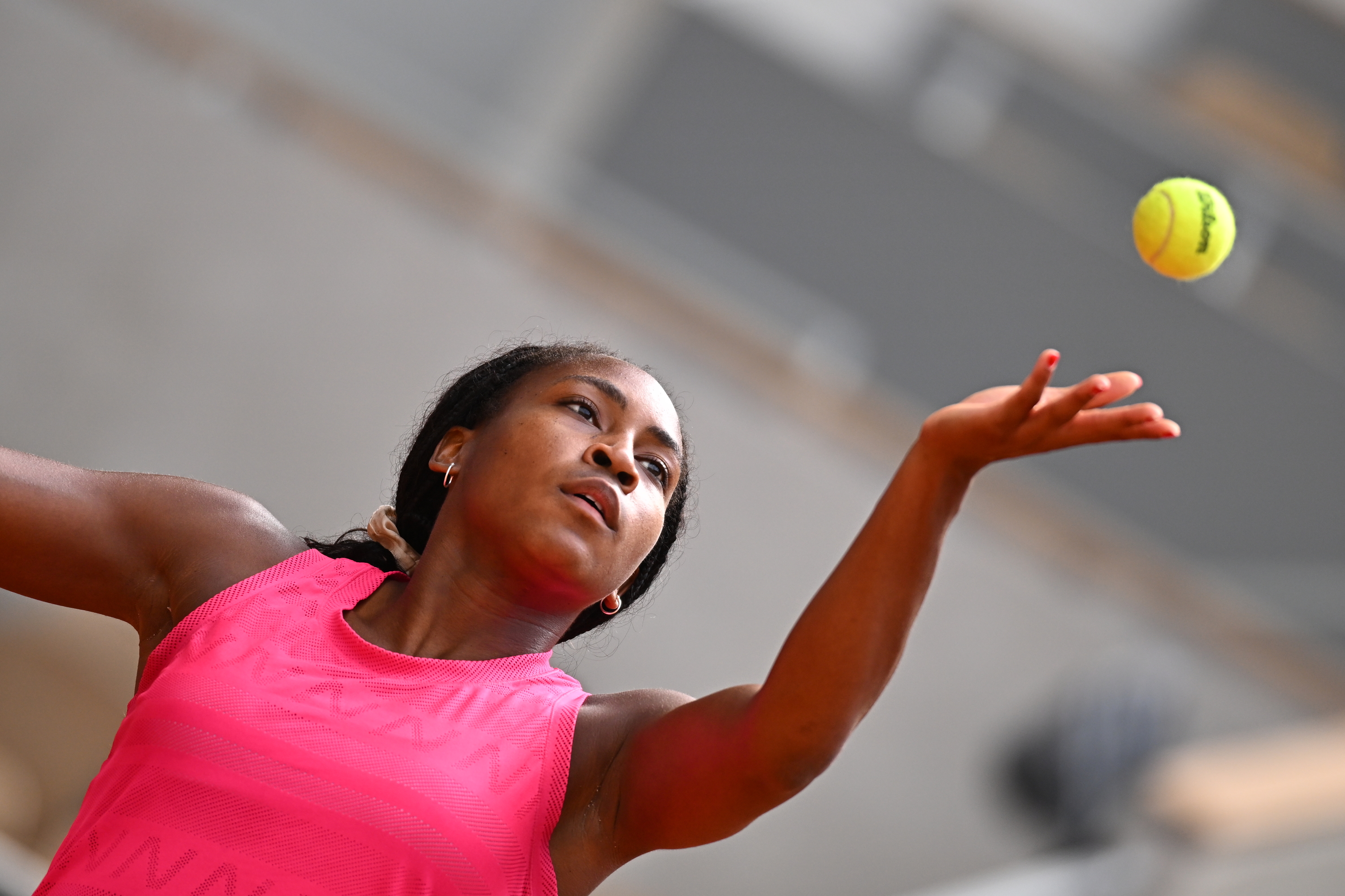Coco Gauff, practice, Roland-Garros 2024