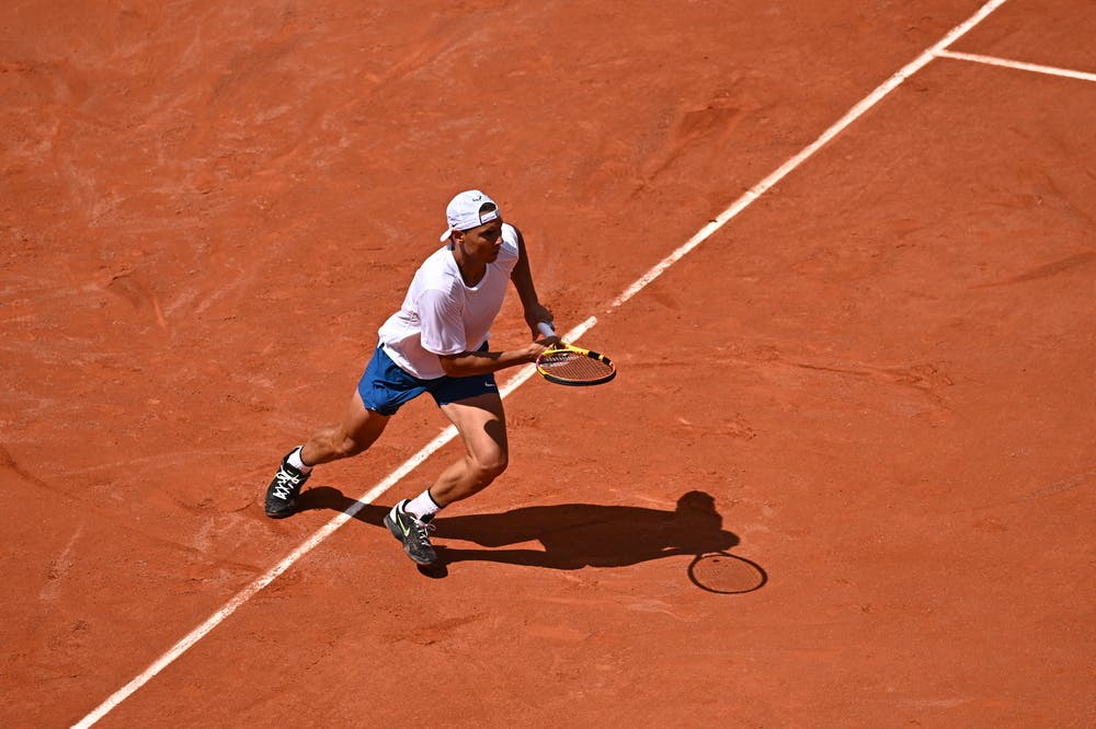 Rafael Nadal, practice, Roland-Garros 2024