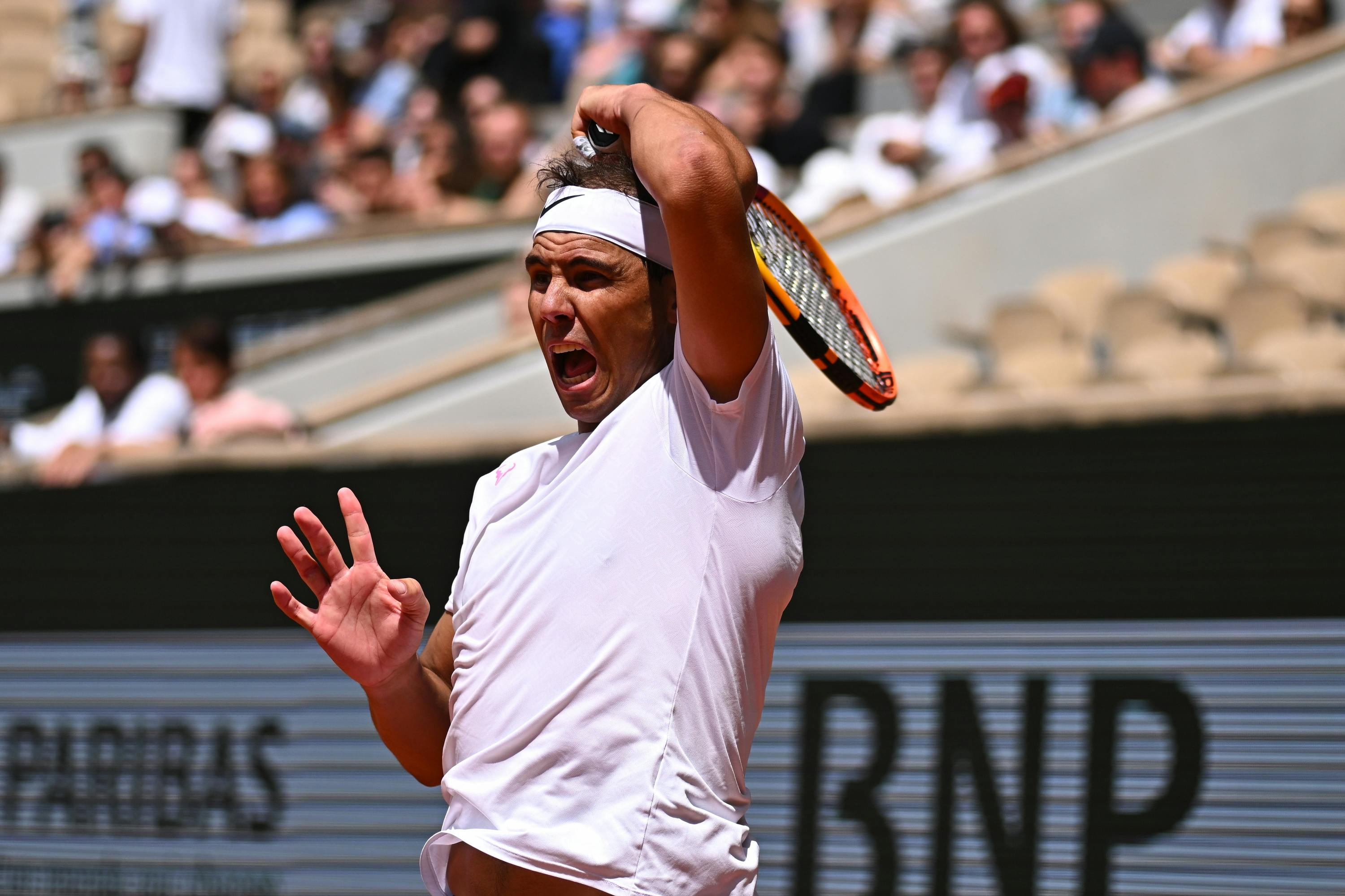 Rafael Nadal, practice, Roland-Garros 2024