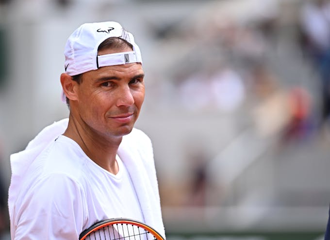 Rafael Nadal, practice, Roland-Garros 2024