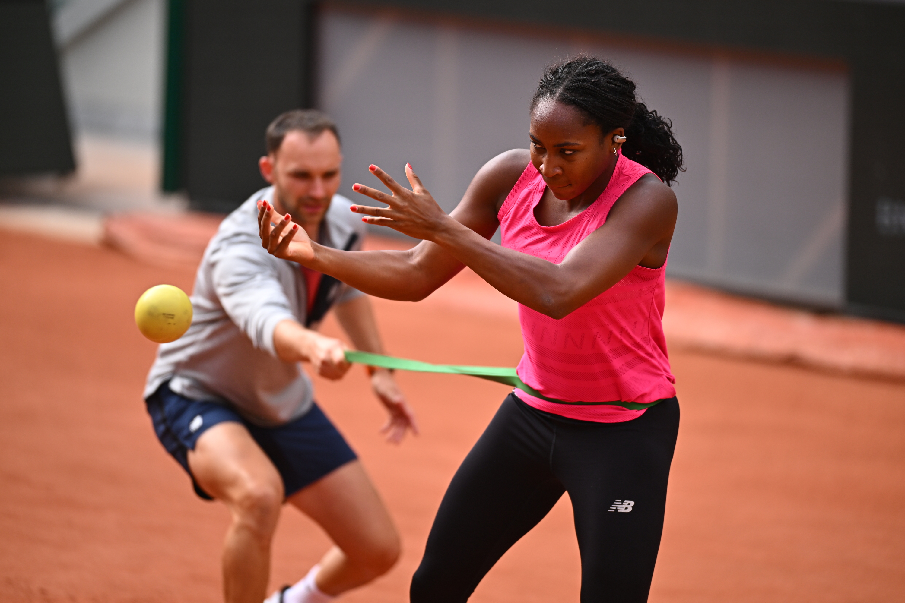 Coco Gauff, practice, Roland-Garros 2024