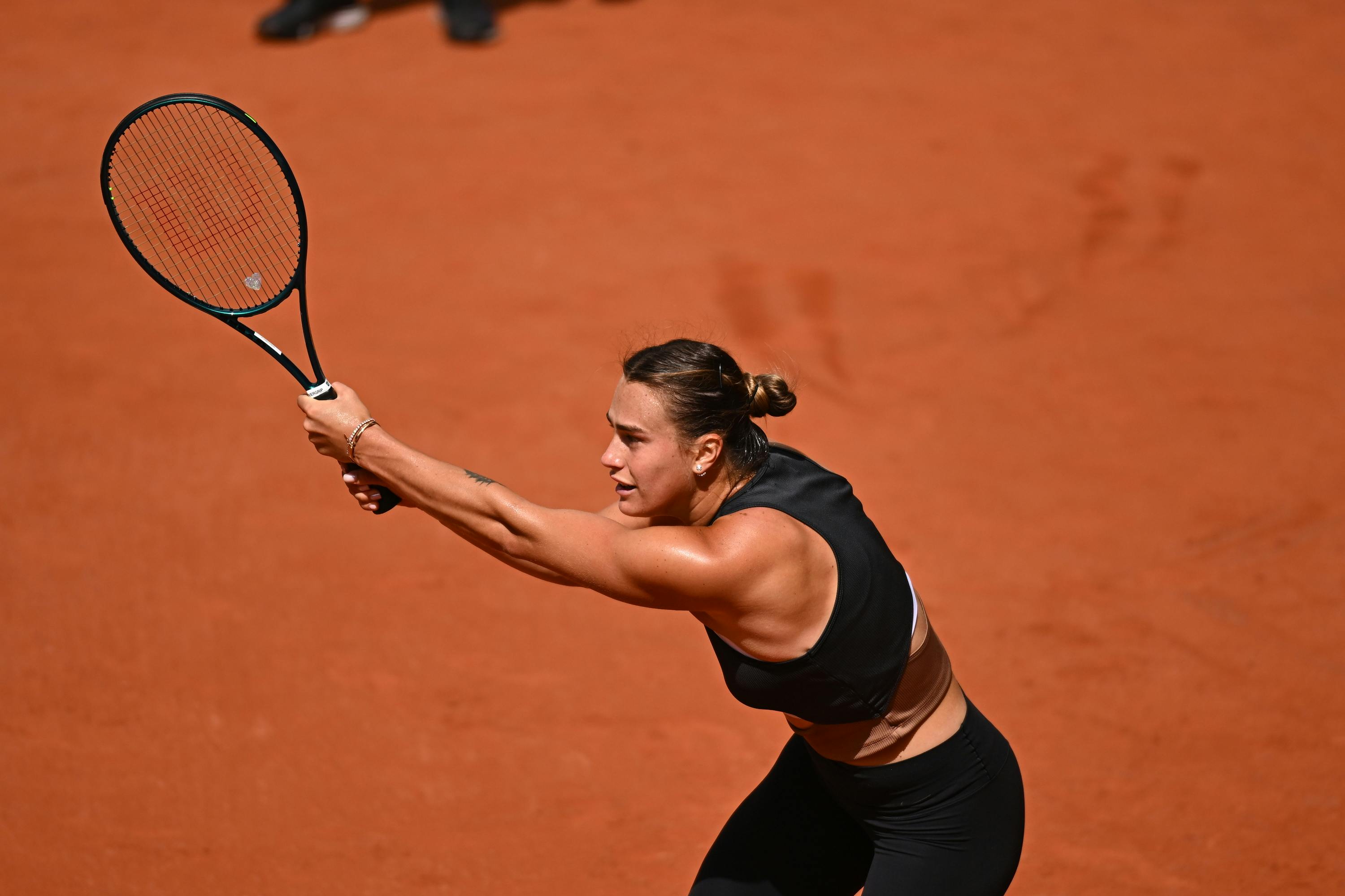 Aryna Sabalenka, practice, Roland-Garros