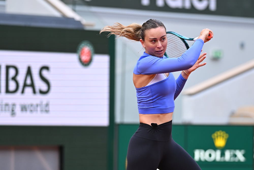 Paula Badosa, practice, Roland-Garros 2024