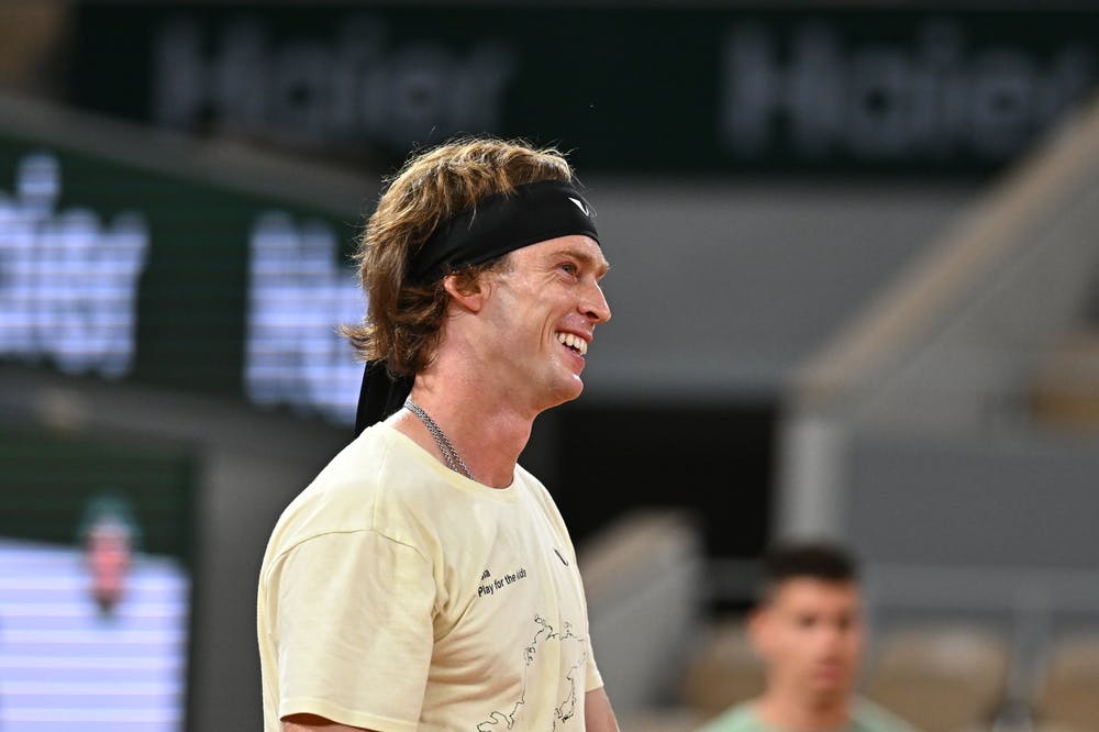 Andrey Rublev, practice, Roland-Garros 2024