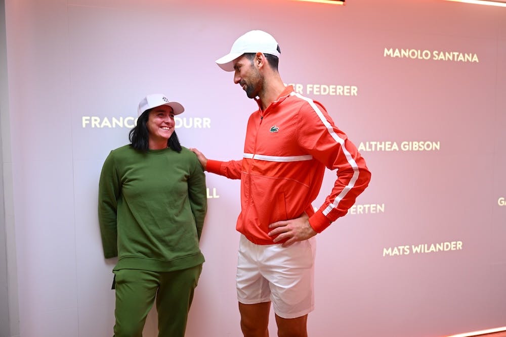Ons Jabeur et Novak Djokovic, Roland-Garros 2024