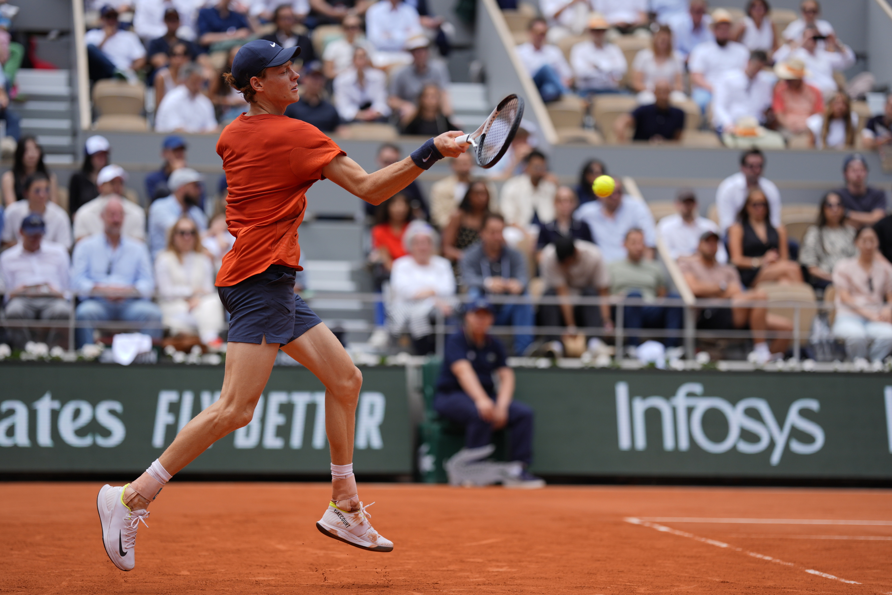 Jannik Sinner, quarts de finale, Roland-Garros 2024