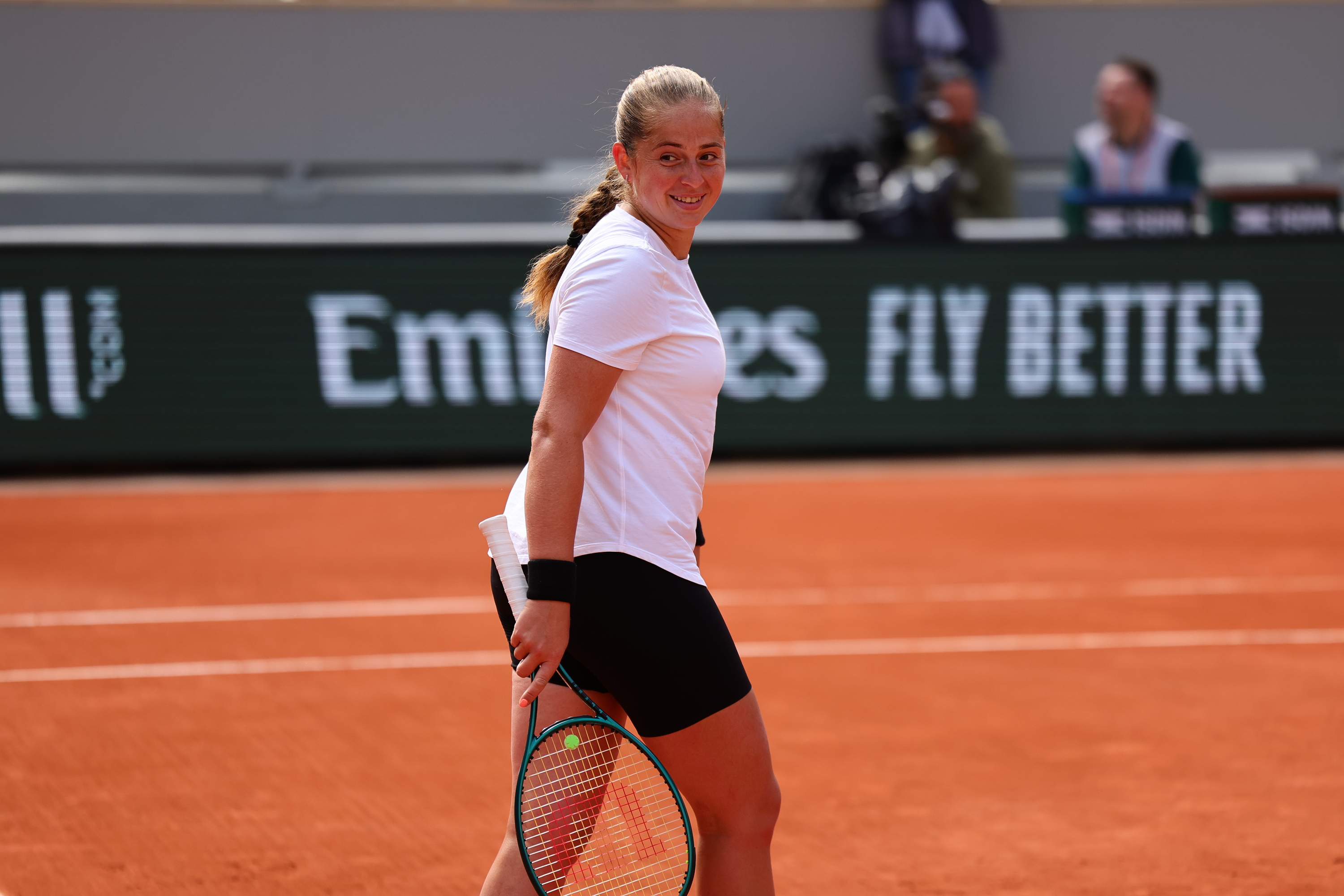 Jelena Ostapenko, practice, Roland-Garros 2024