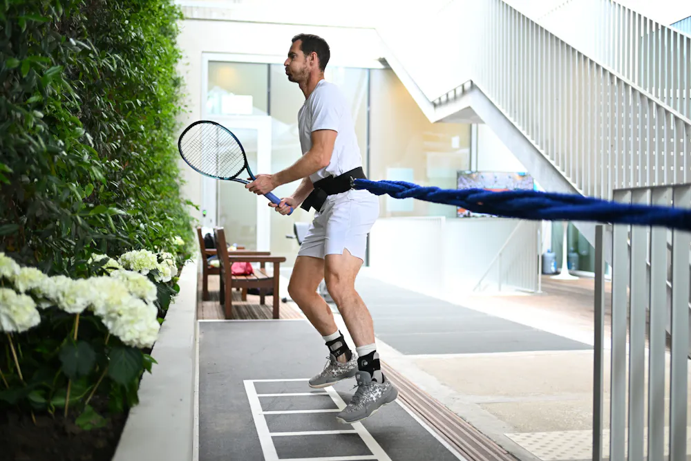 Andy Murray, player gym, Roland-Garros 2024 Andy Murray, player gym, Roland-Garros 2024