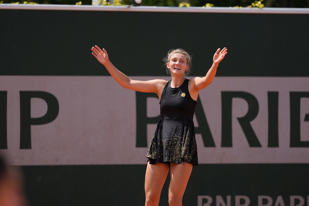 Julia Avdeeva, 3e tour, qualifications Roland-Garros 2024