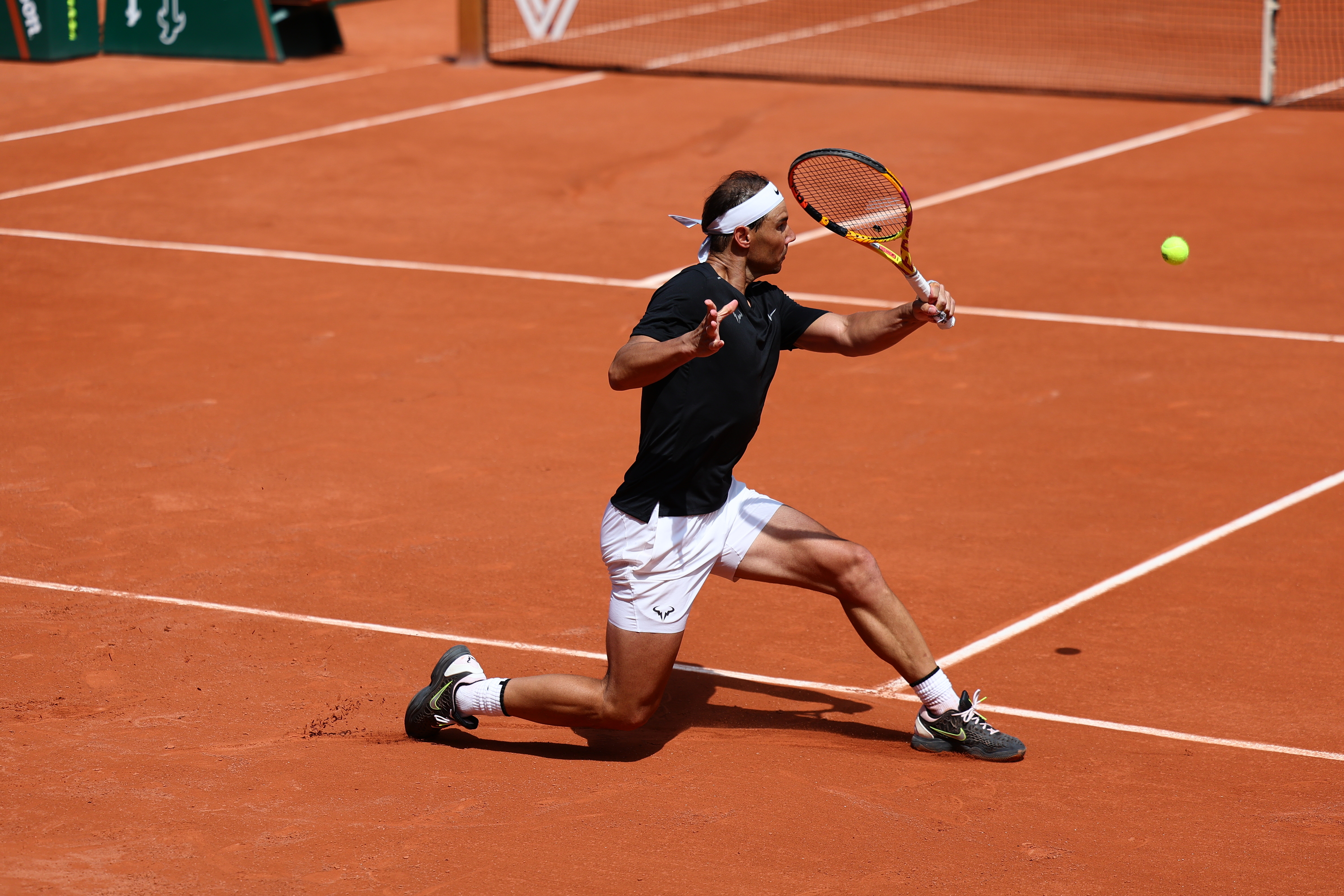 Rafael Nadal, entraînement, Roland-Garros 2024