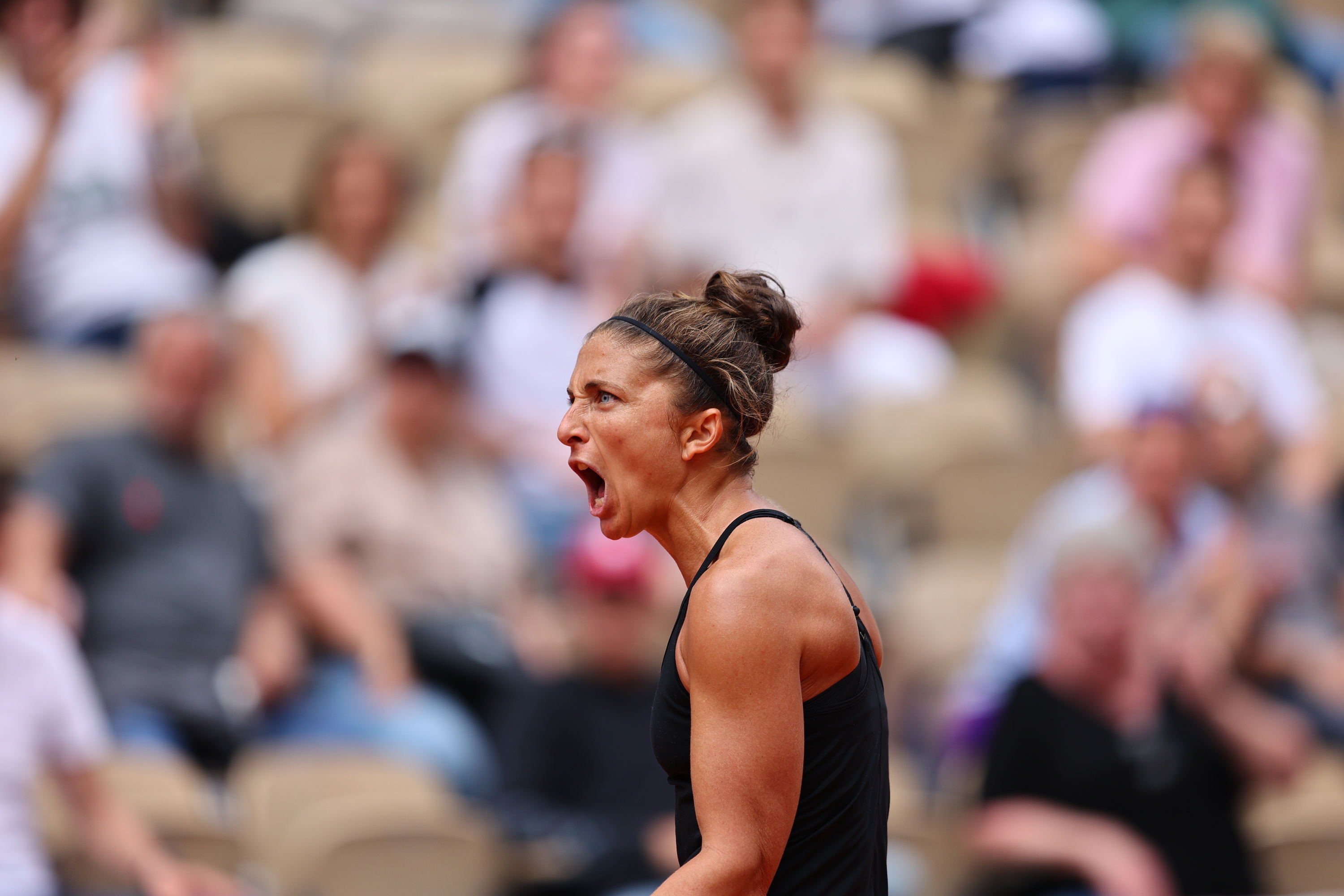 Sara Errani, 3e tour, qualifications, Roland-Garros 2024