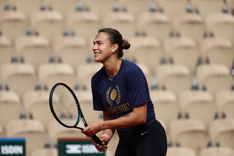 Aryna Sabalenka / Entraînement Roland-Garros 2024