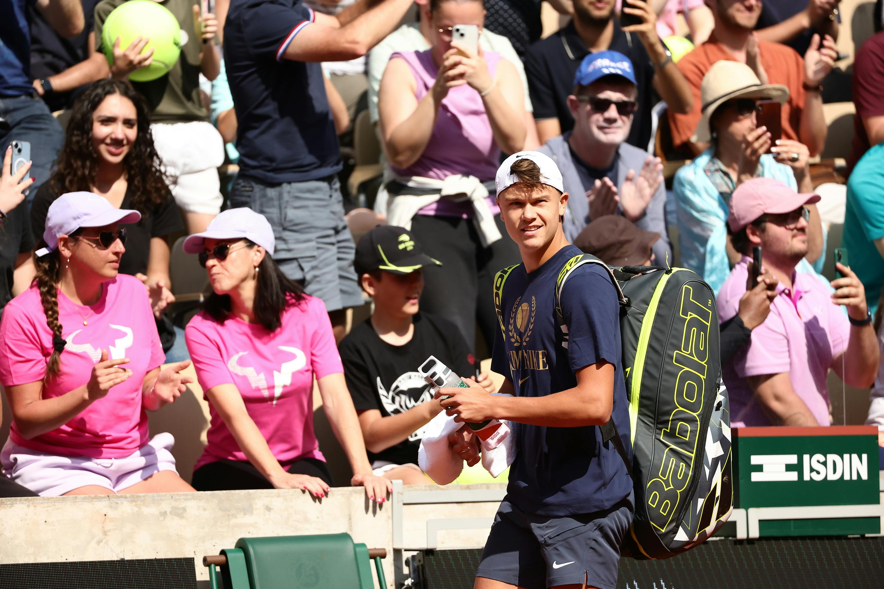 Holger Rune, practice, Roland-Garros 2024