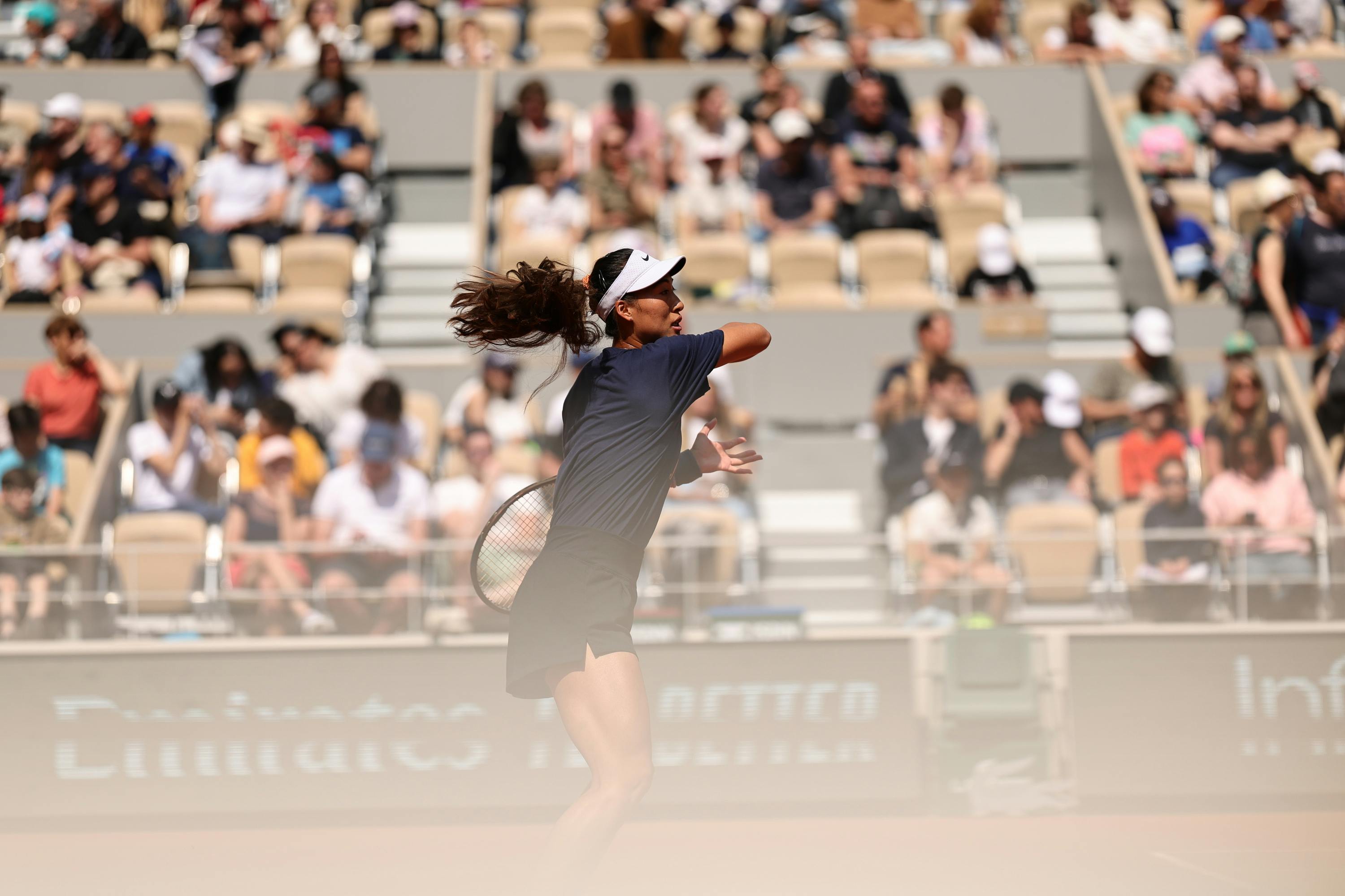 Qinwen Zheng, practice, Roland-Garros 2024