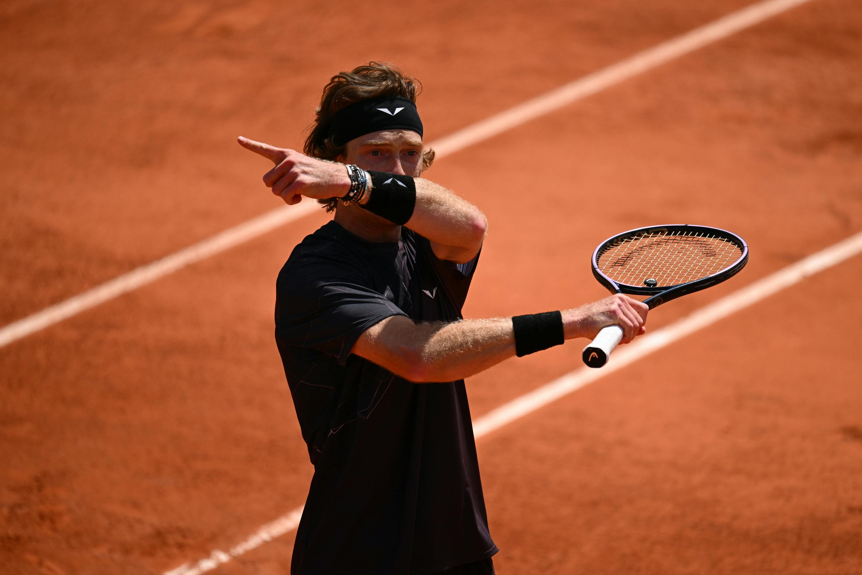 Andrey Rublev, premier tour, Roland-Garros 2024