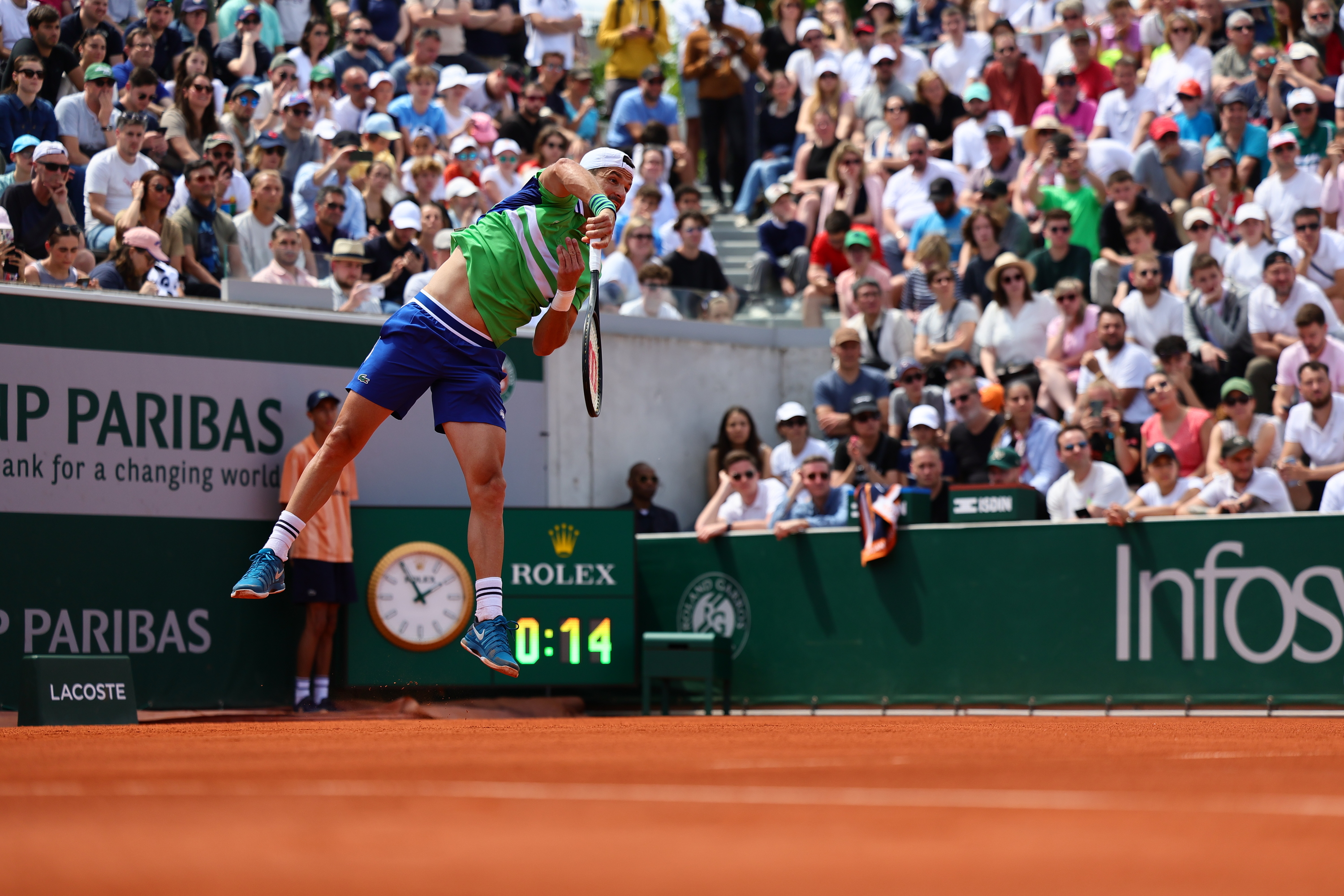 Grigor Dimitrov, premier tour, Roland-Garros 2024
