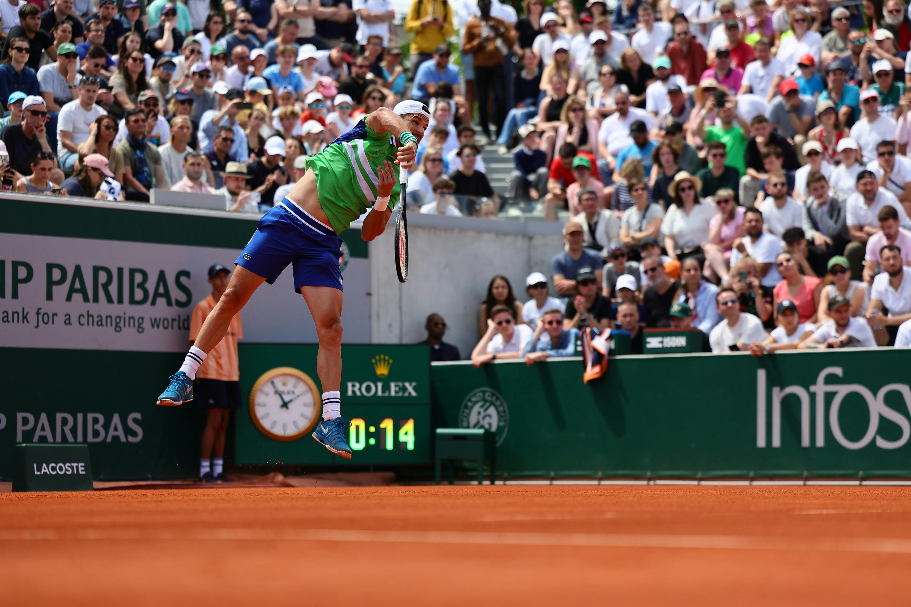 Grigor Dimitrov, premier tour, Roland-Garros 2024