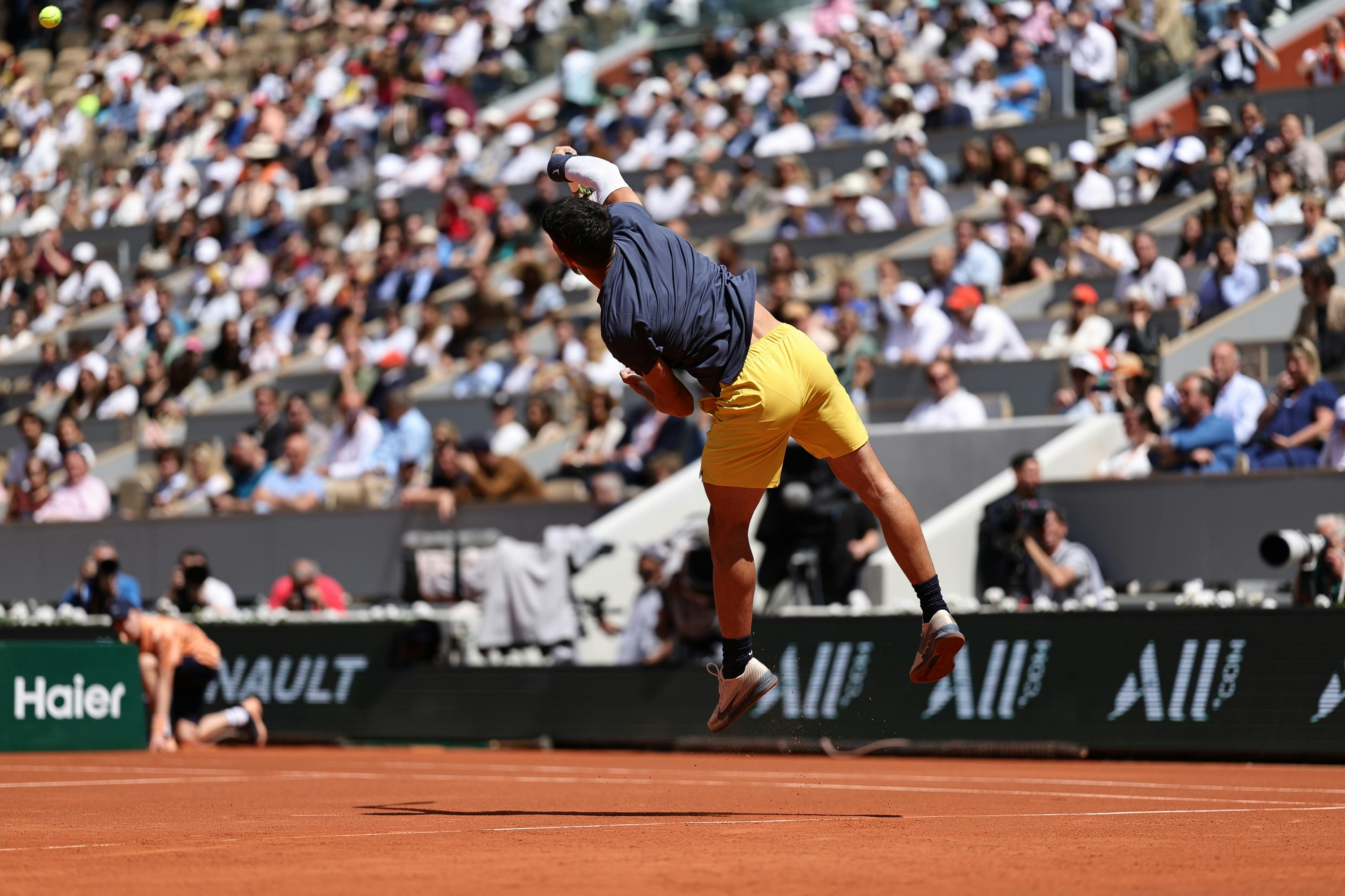 Carlos Alcaraz, first round, Roland-Garros 2024