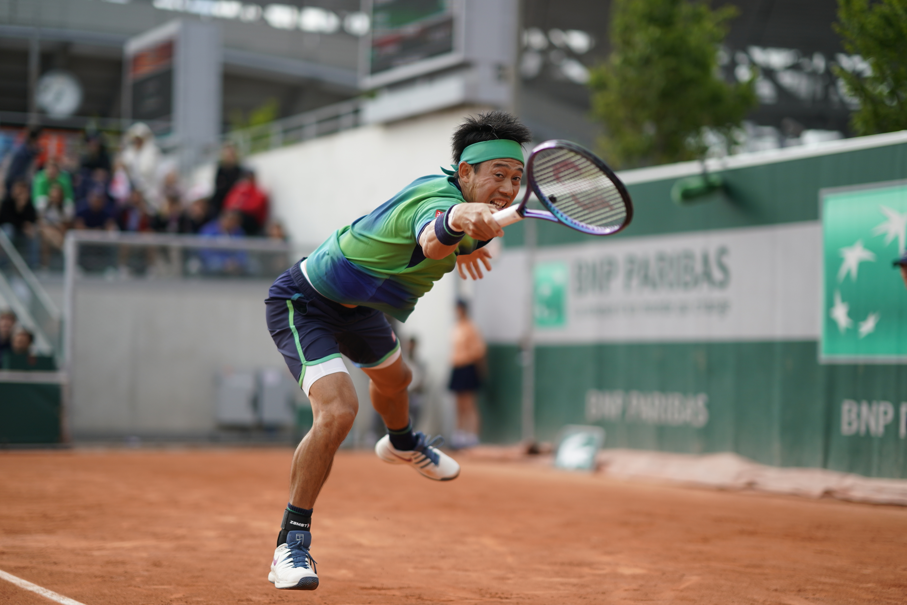 Kei Nishikori, first round, Roland-Garros 2024