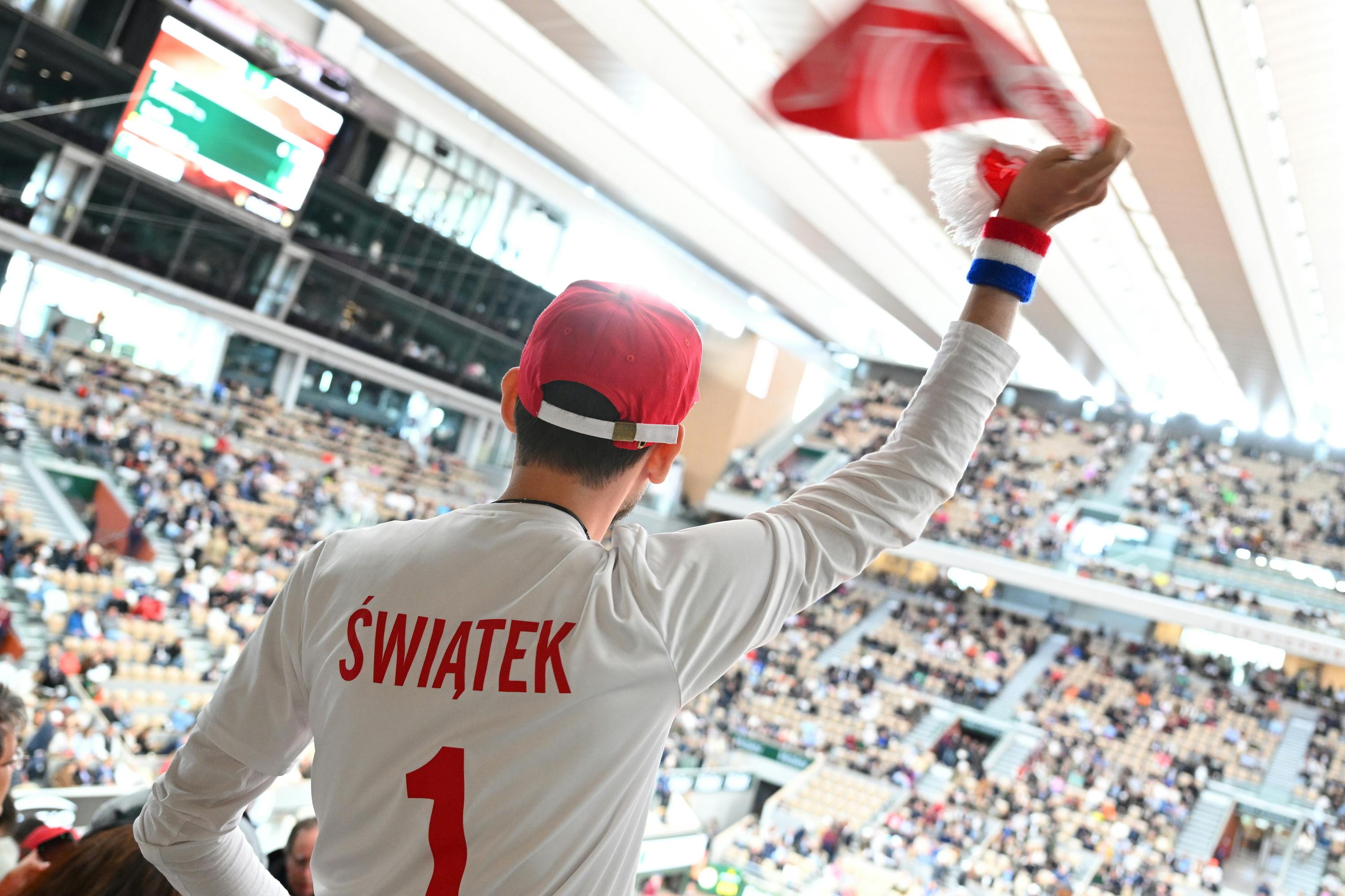 Iga Swiatek supporter, first round, Roland-Garros 2024