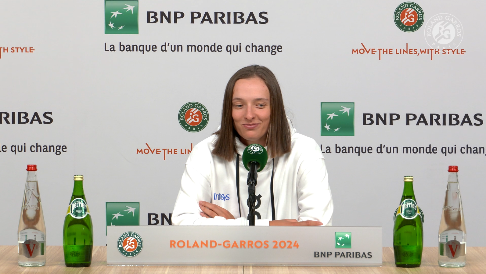 Iga Swiatek, first round, Roland-Garros 2024