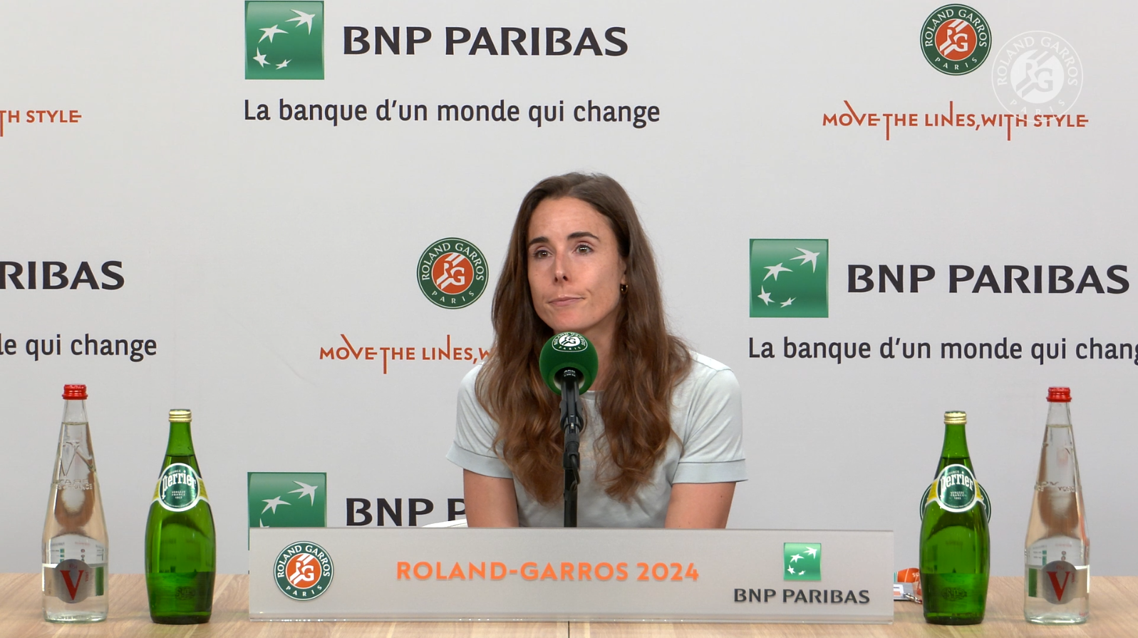 Alize Cornet, first round, press conference, Roland-Garros 2024