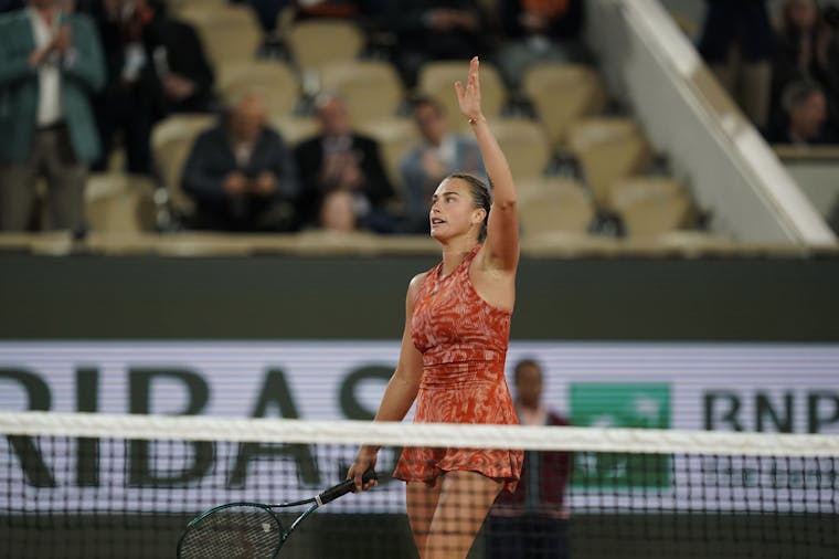 Aryna Sabalenka, premier tour, Roland-Garros 2024