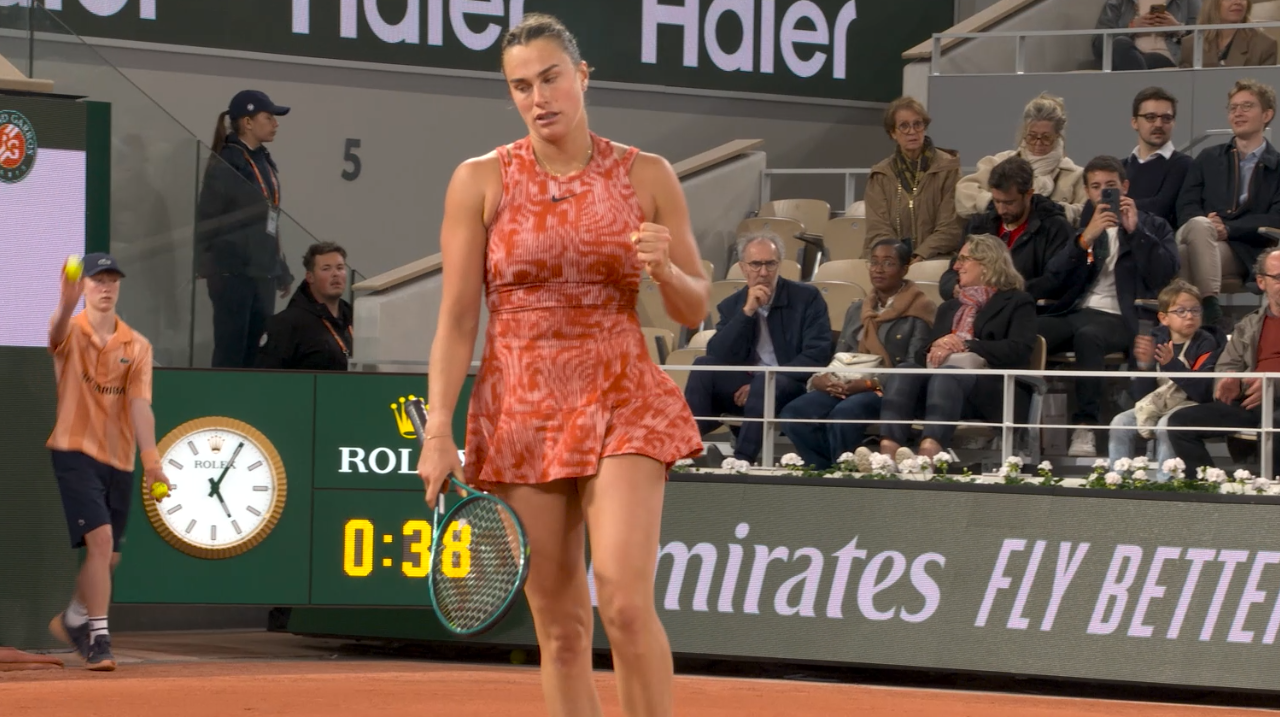 Aryna Sabalenka, first round, Roland-Garros 2024