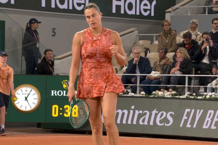 Aryna Sabalenka, first round, Roland-Garros 2024