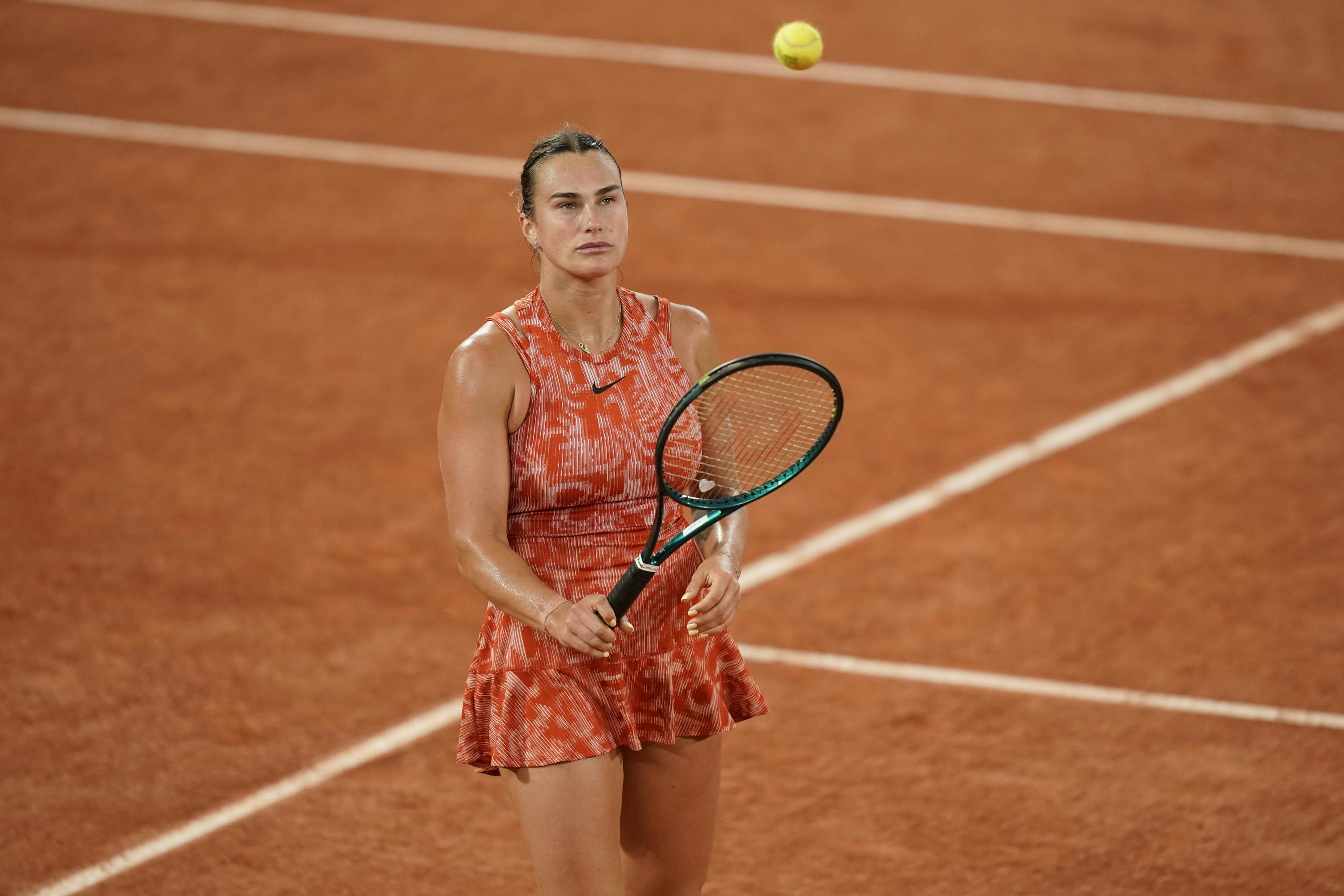 Aryna Sabalenka, premier tour, Roland-Garros 2024 