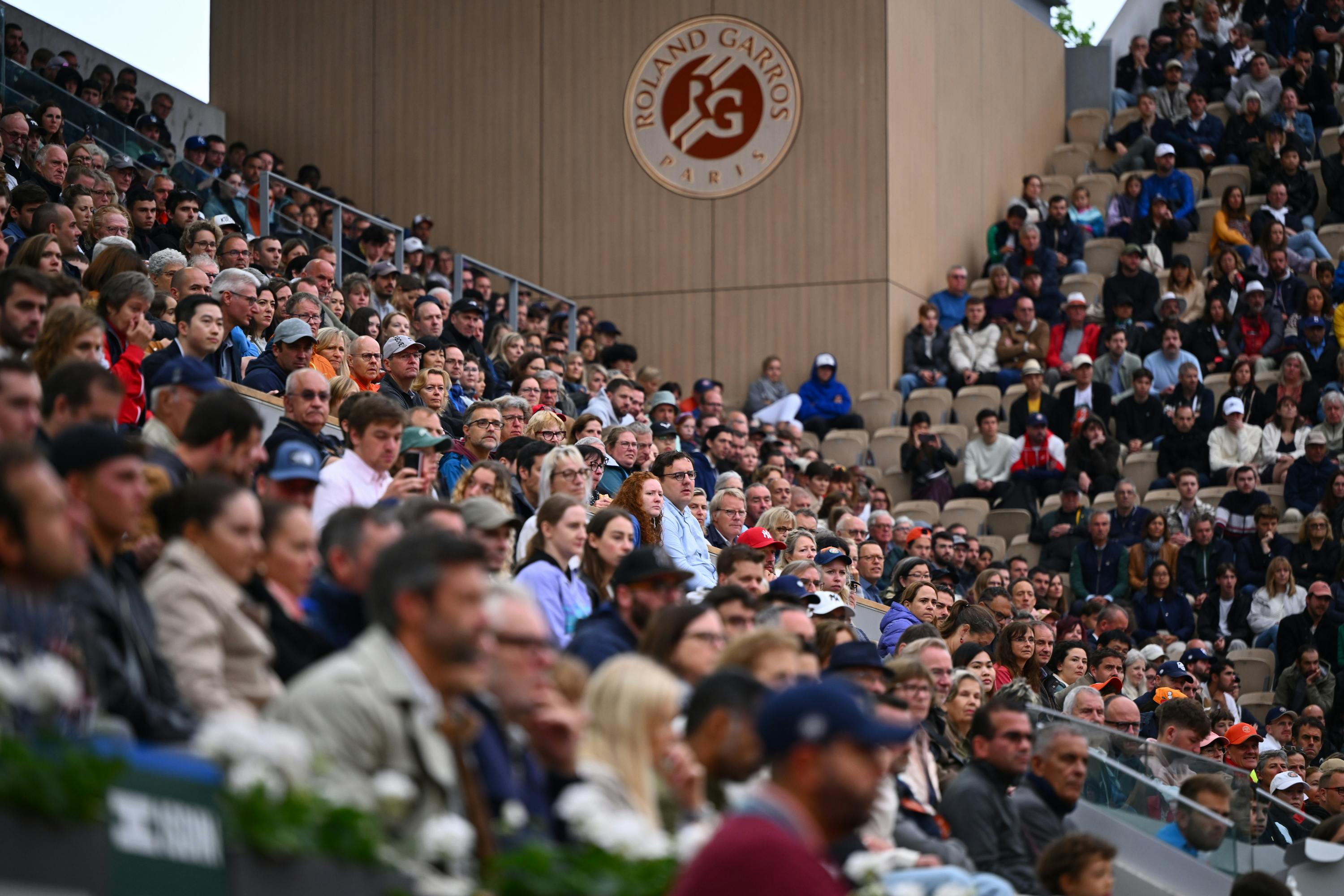 Spectators, first round, Roland-Garros 2024