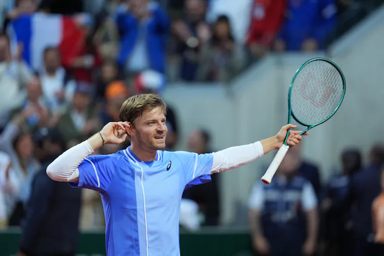 David Goffin, premier tour, Roland-Garros 2024 David Goffin, premier tour, Roland-Garros 2024