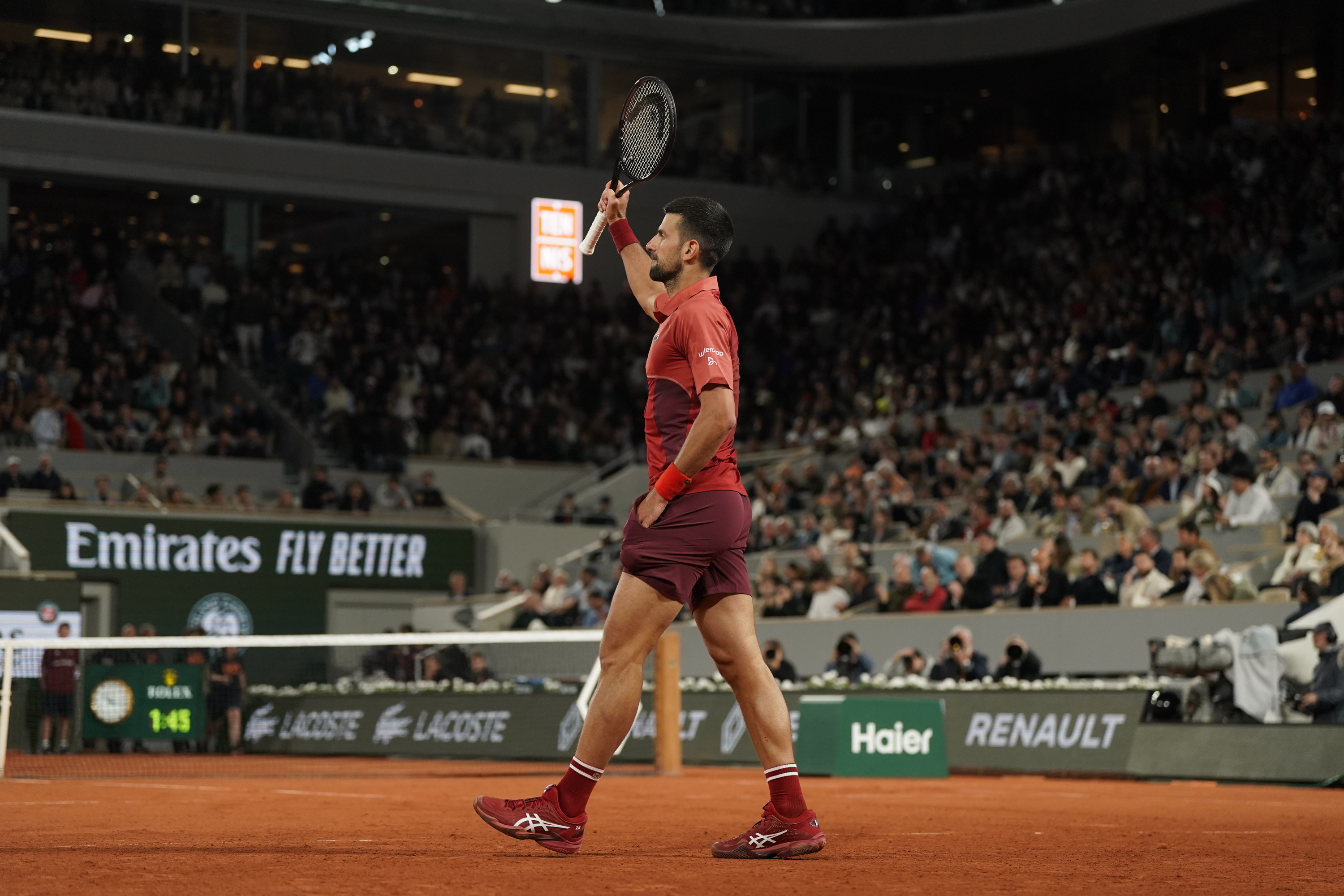 Novak Djokovic, first round, Roland-Garros 2024