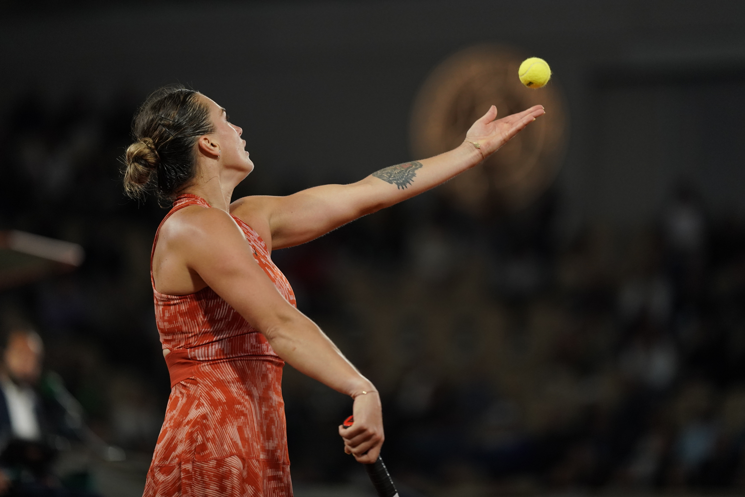 Aryna Sabalenka, premier tour, Roland-Garros 2024