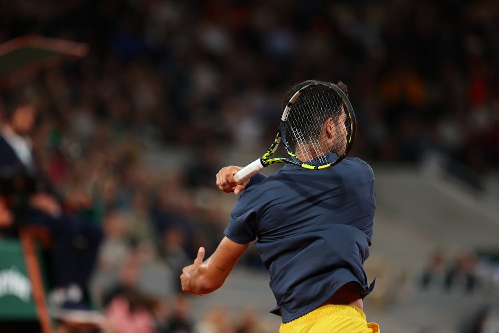 Carlos Alcaraz, 1er tour de Roland-Garros 2024