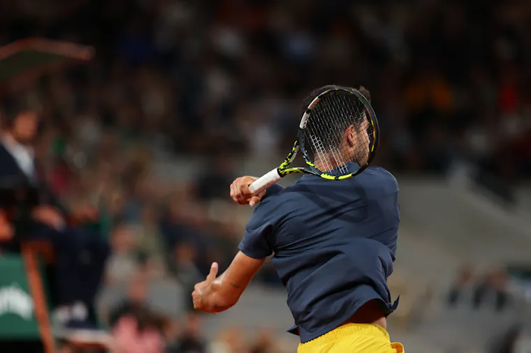Carlos Alcaraz, 1er tour de Roland-Garros 2024 Carlos Alcaraz, 1er tour de Roland-Garros 2024