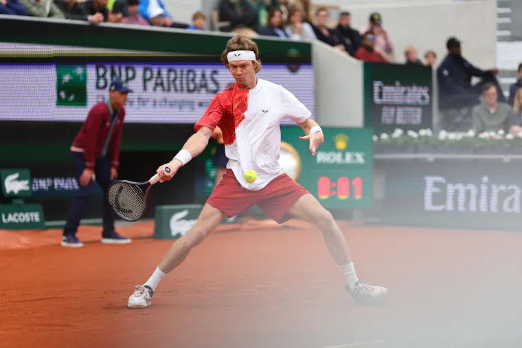 Andrey Rublev, deuxième tour, Roland-Garros 2024 Andrey Rublev, deuxième tour, Roland-Garros 2024