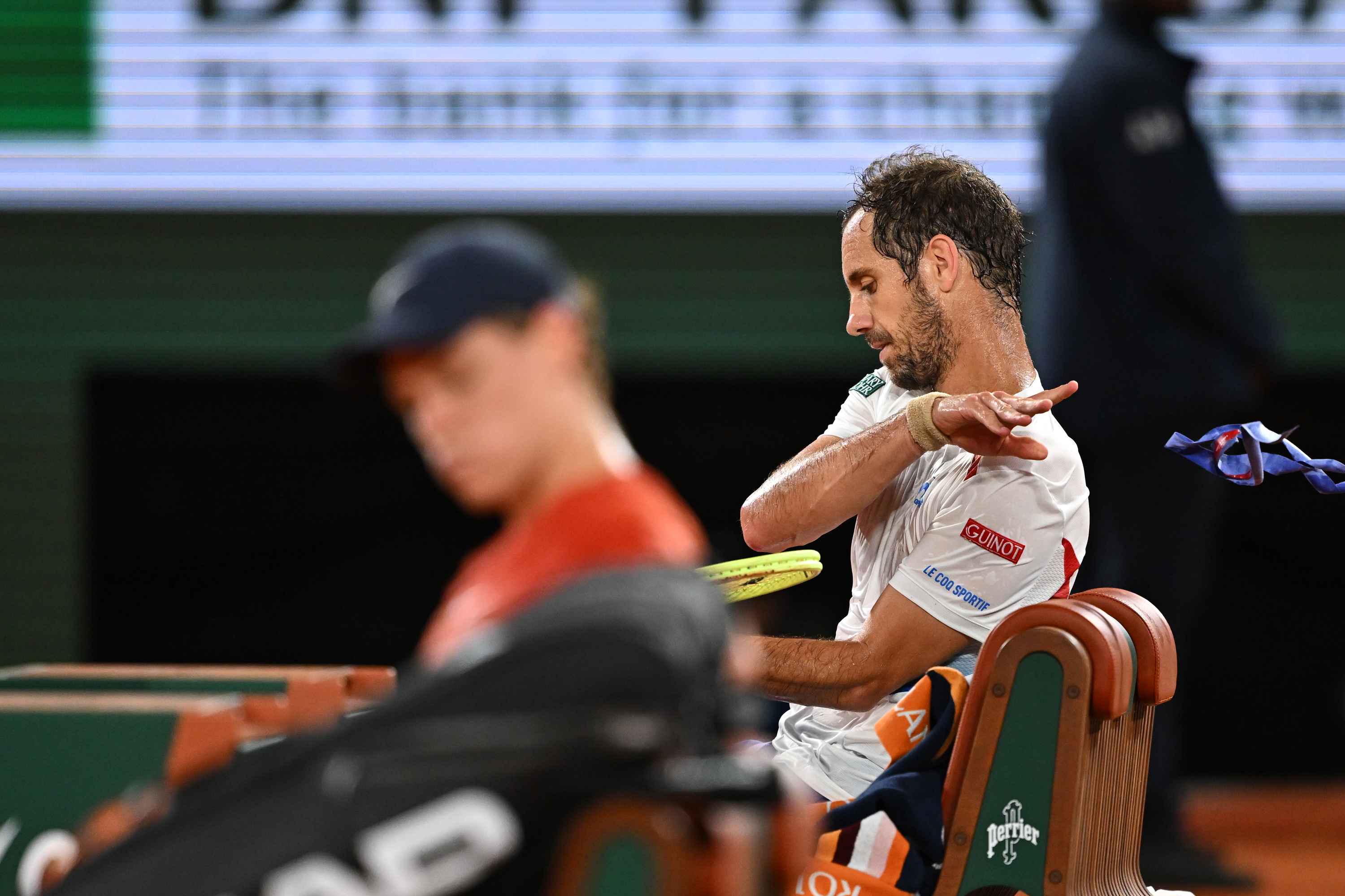 Richard Gasquet, Jannik Sinner, Roland-Garros 2024