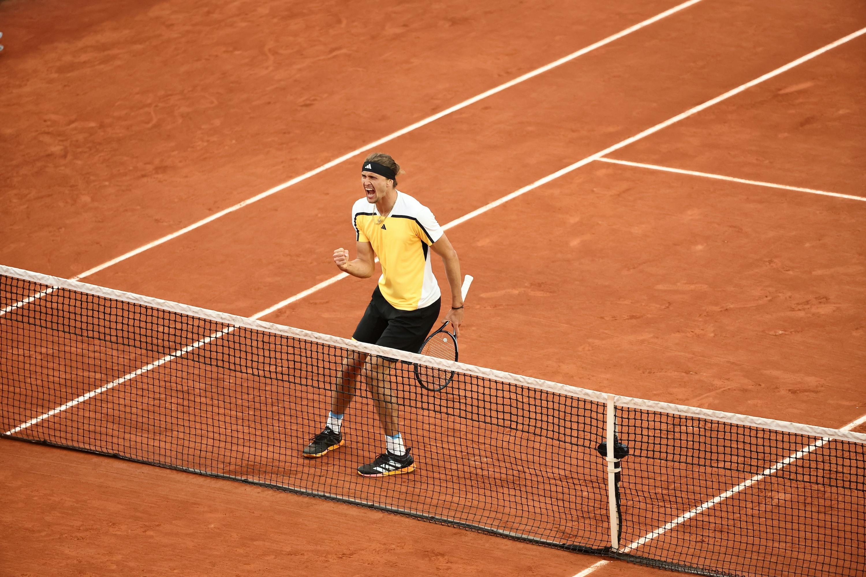 Alexander Zverev, second round, Roland-Garros 2024