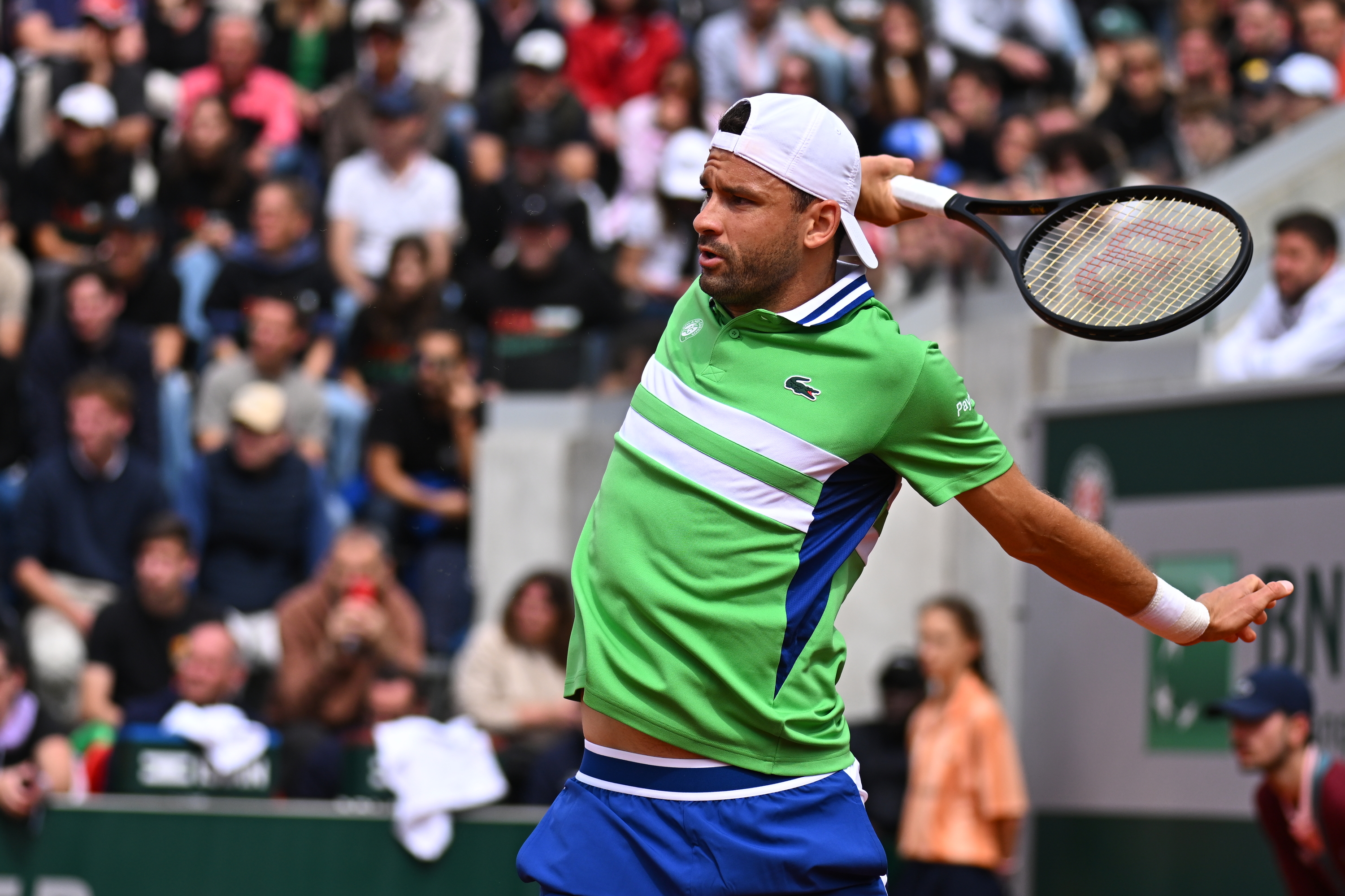 Grigor Dimitrov, deuxième tour, Roland-Garros 2024