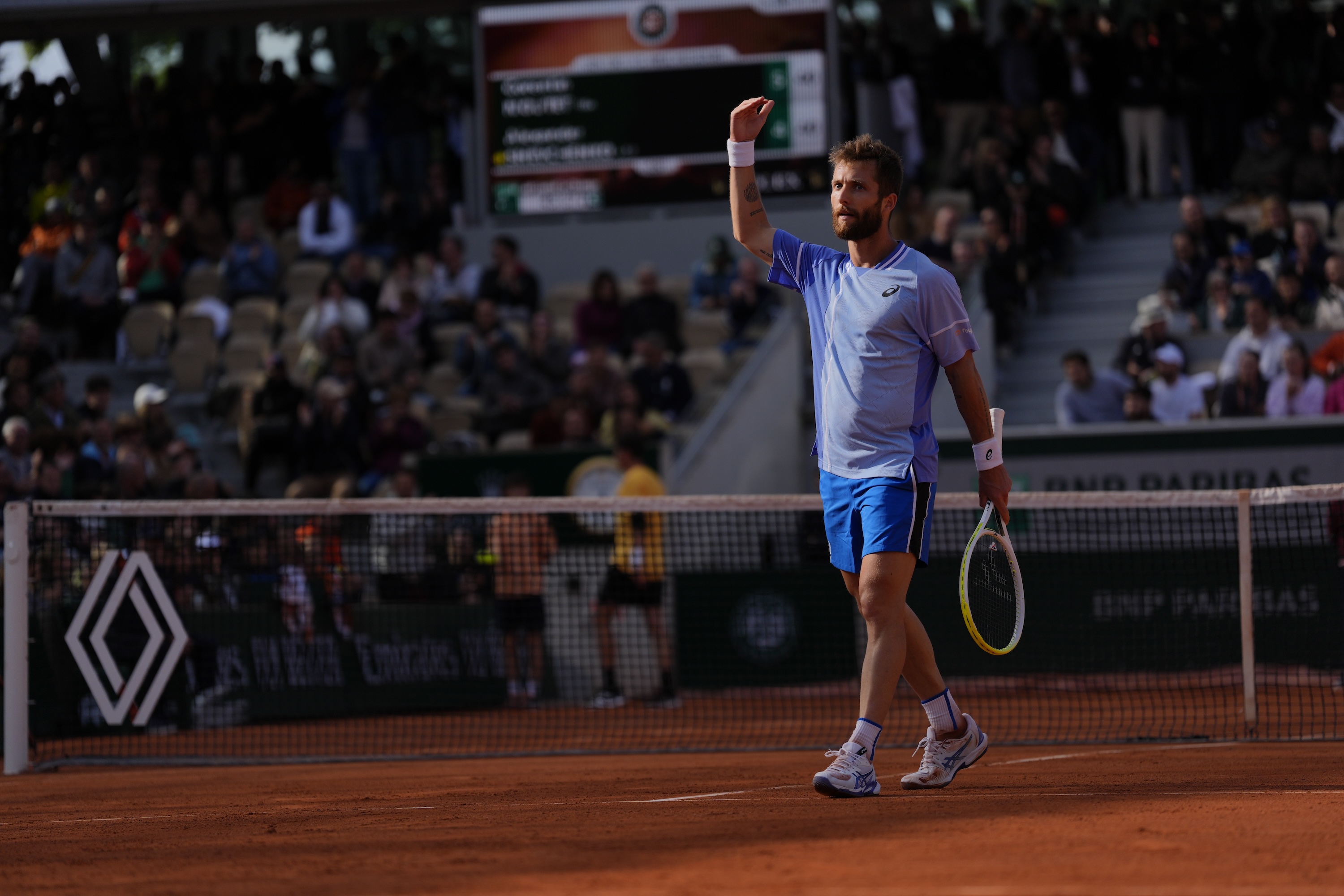 Corentin Moutet / Deuxième tour, Roland-Garros 2024