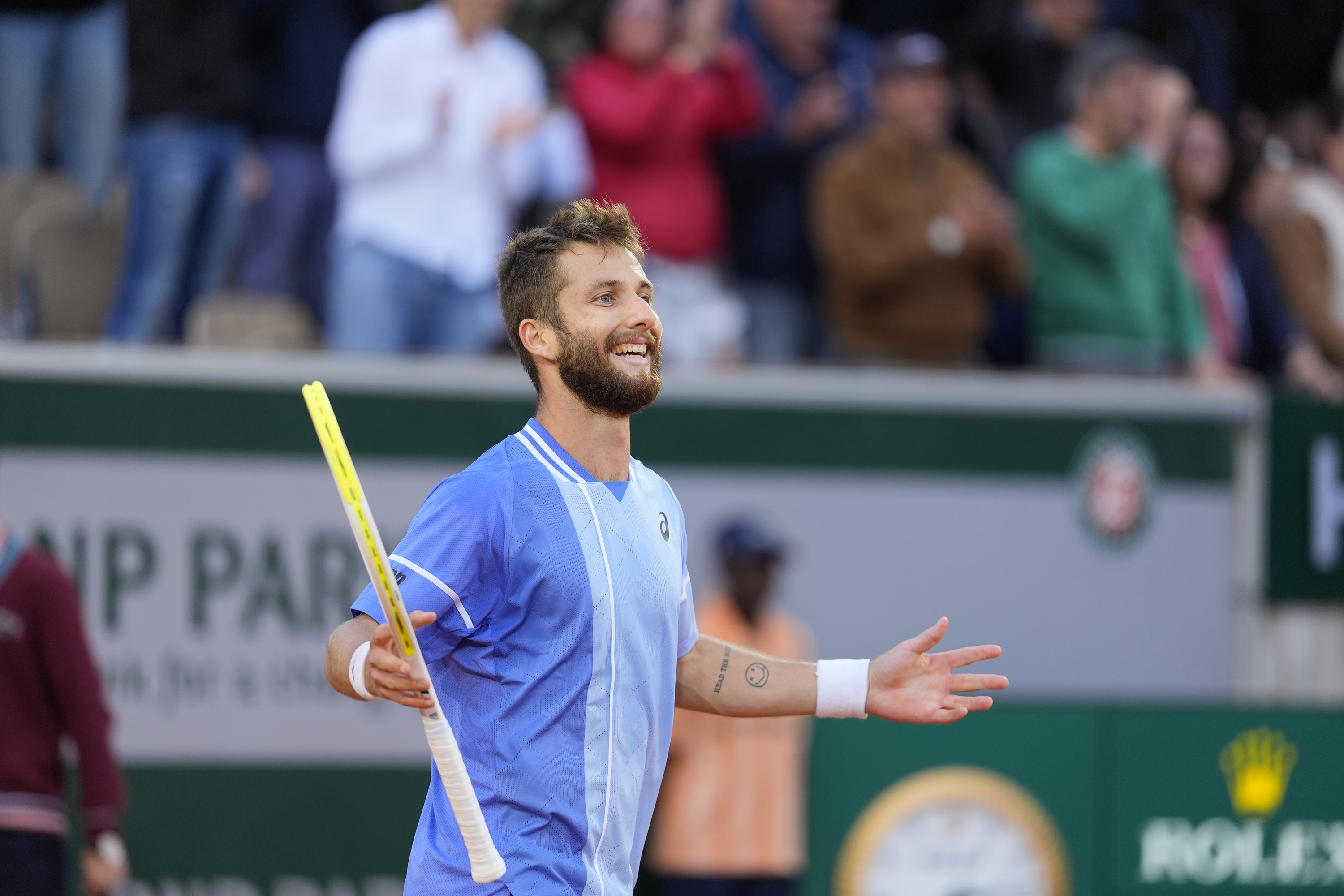 Corentin Moutet, deuxième tour, Roland-Garros 2024