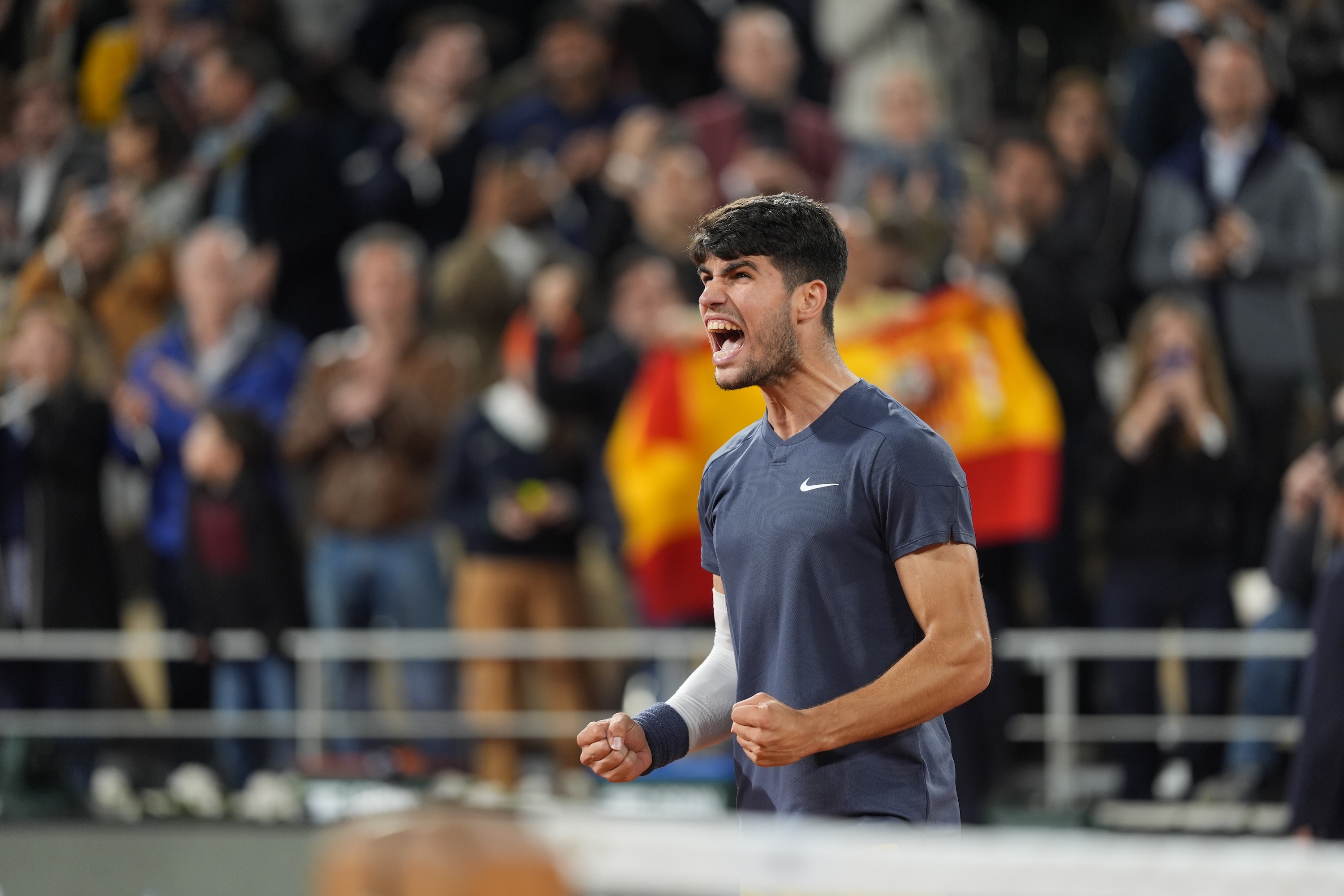 Carlos Alcaraz, third round, Roland-Garros 2024