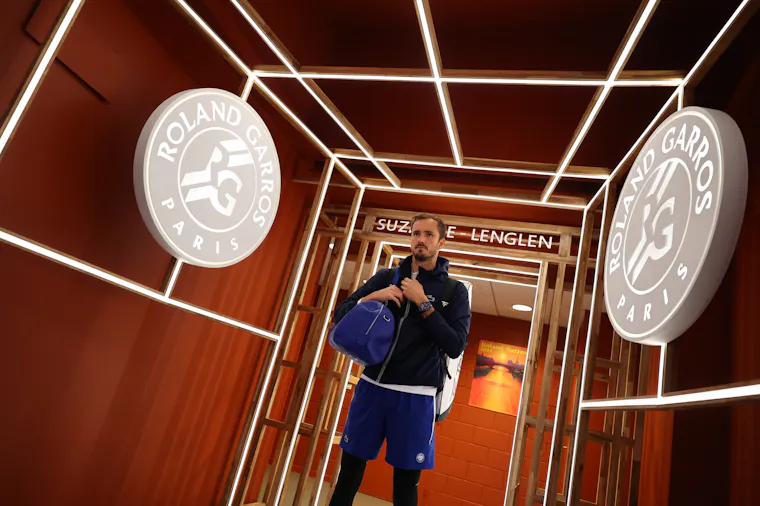 Daniil Medvedev, troisième tour, Roland-Garros 2024 Daniil Medvedev, troisième tour, Roland-Garros 2024