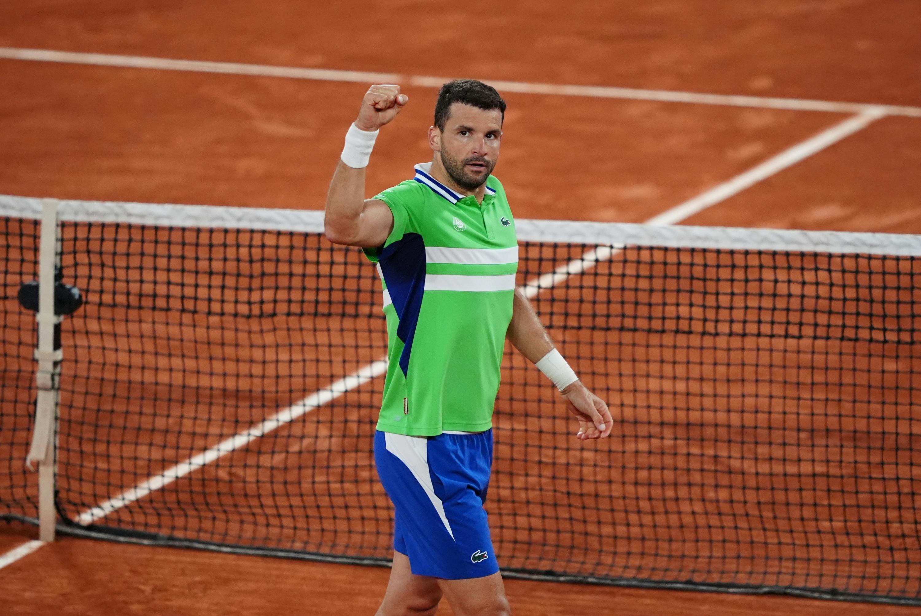 Dimitrov completes career set of Slam quarter-finals – Roland-Garros