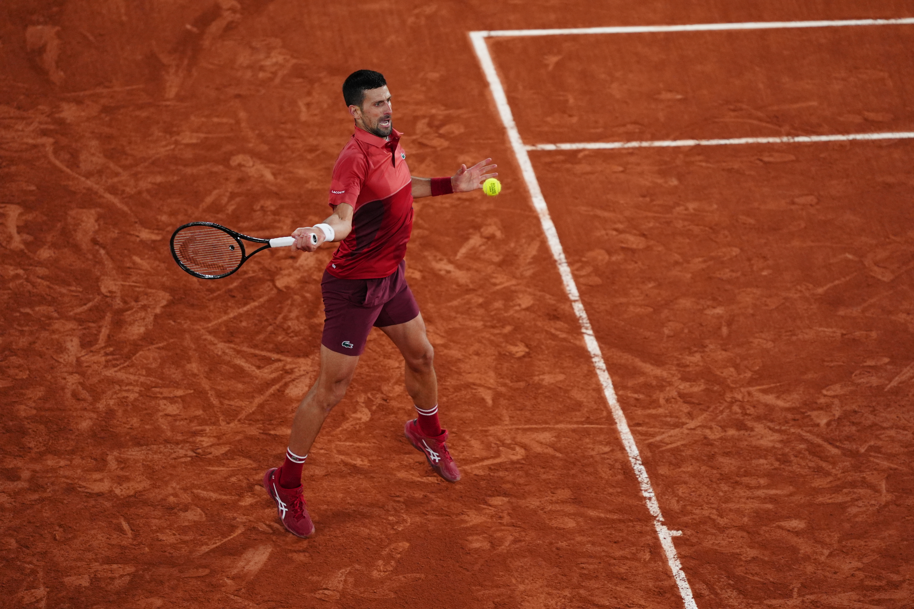 Novak Djokovic, third round, Roland-Garros 2024