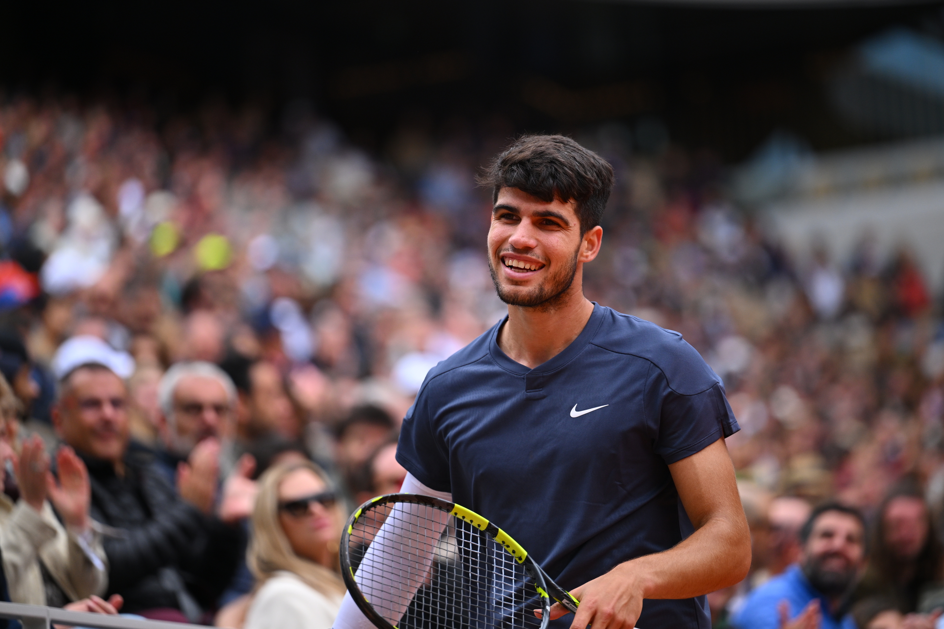 Carlos Alcaraz, fourth round, Roland-Garros 2024