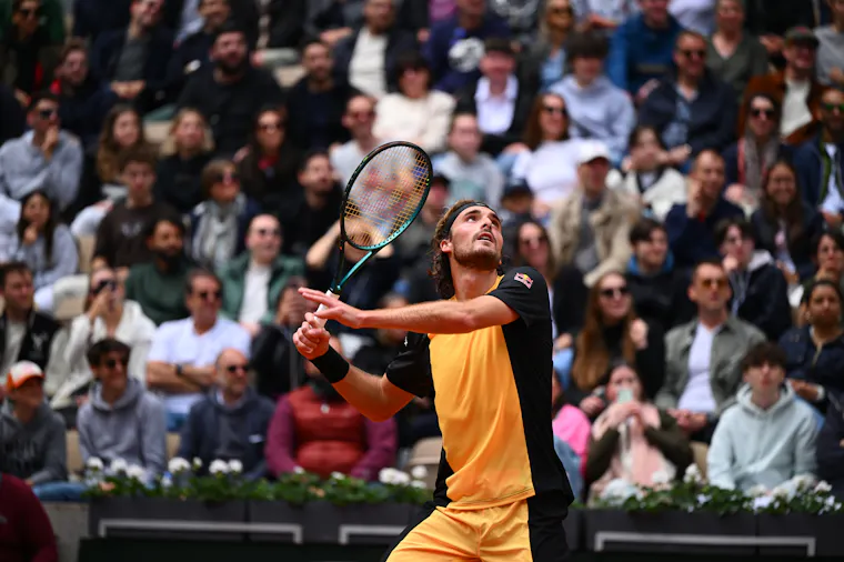 Stefanos Tsitsipas, huitièmes de finale, Roland-Garros 2024 Stefanos Tsitsipas, huitièmes de finale, Roland-Garros 2024