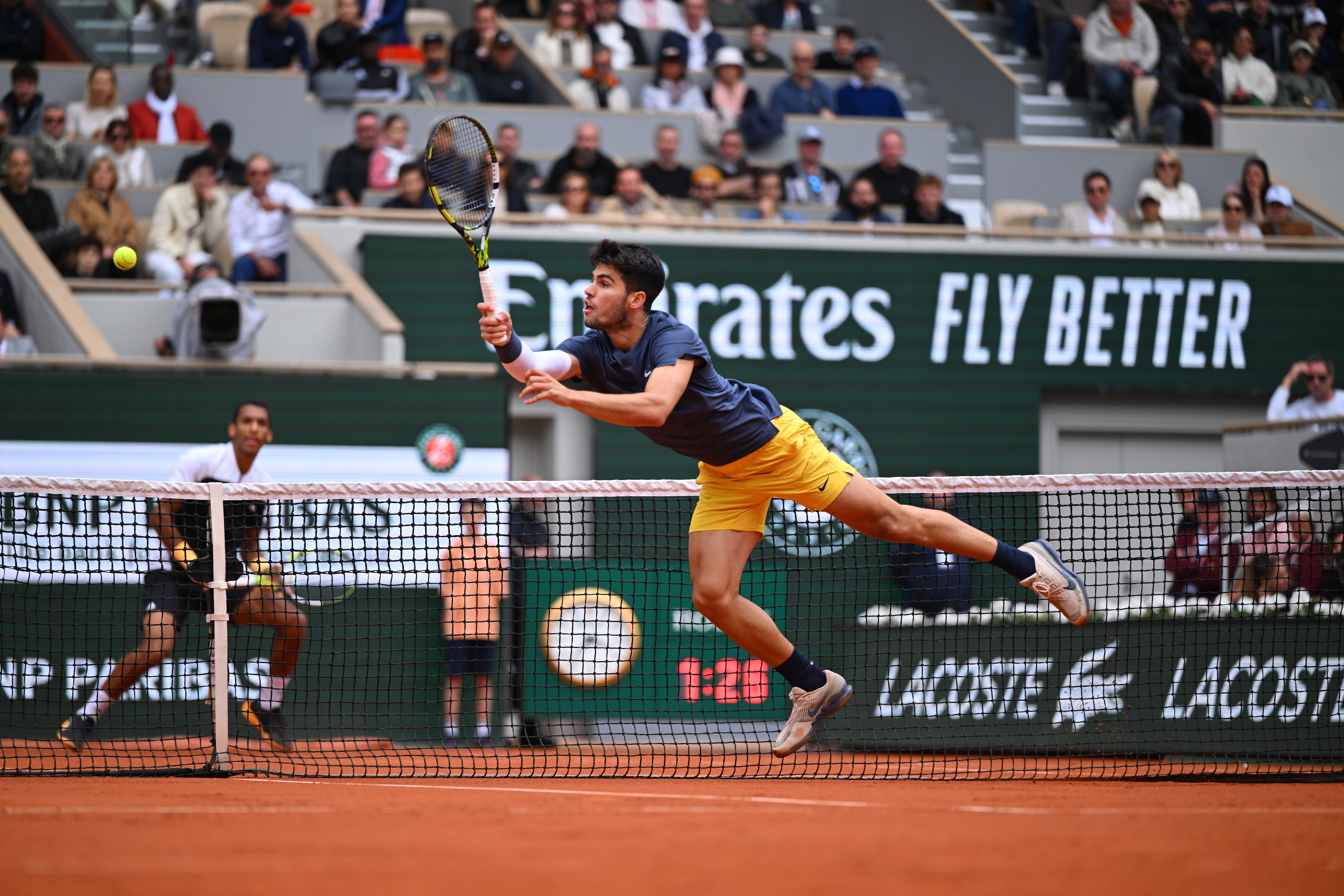 Carlos Alcaraz, Félix Auger-Aliassime, huitièmes de finale, Roland-Garros 2024 