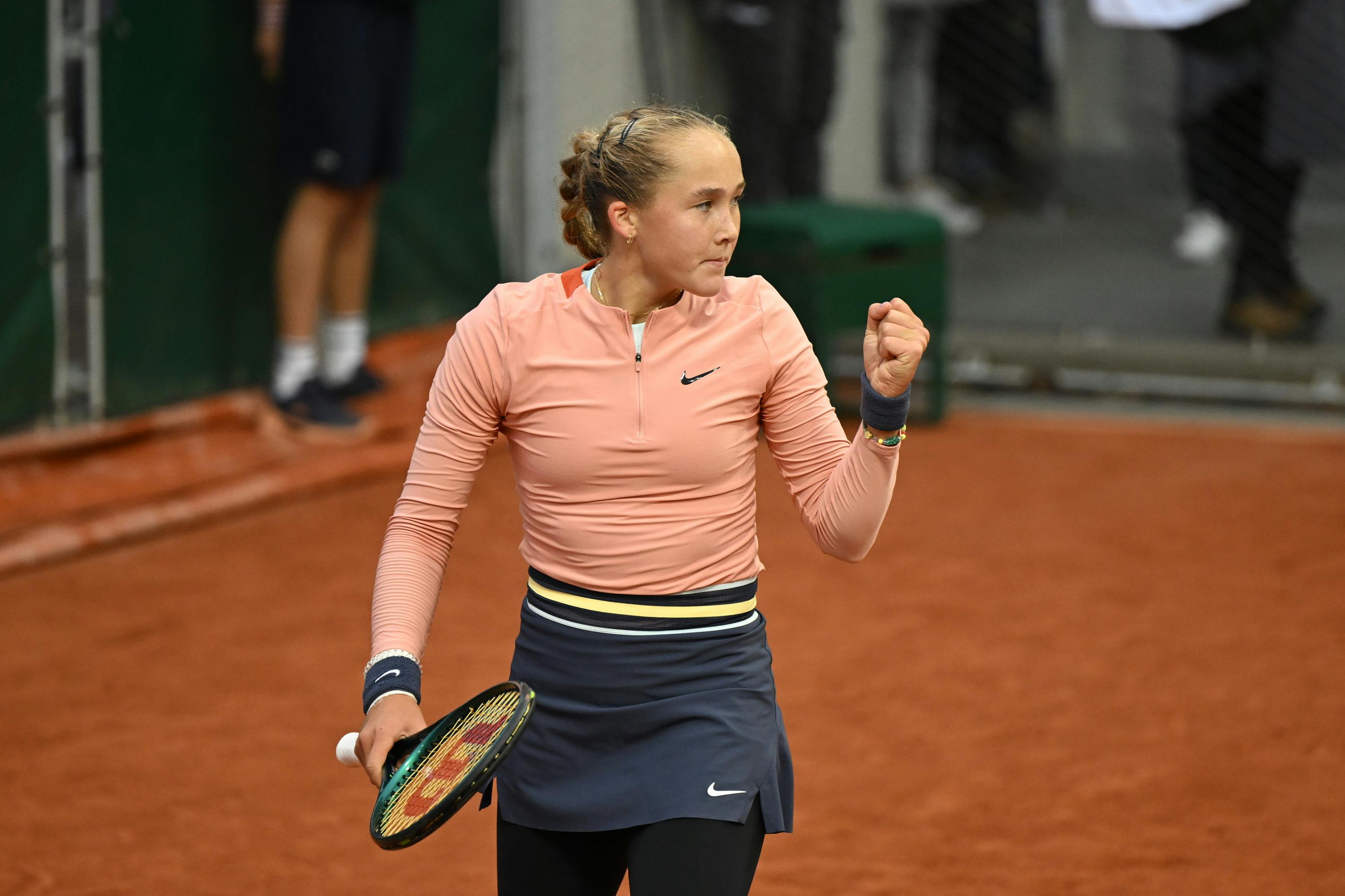 Mirra Andreeva, third round, Roland-Garros 2024
